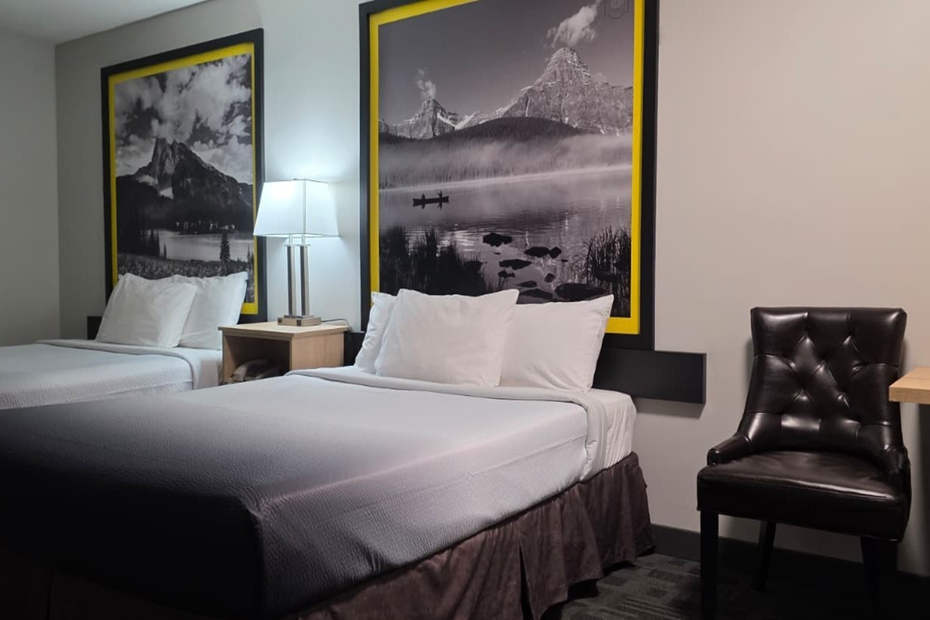 Guest room at the Super 8 by Wyndham Clearwater BC in Clearwater, British Columbia