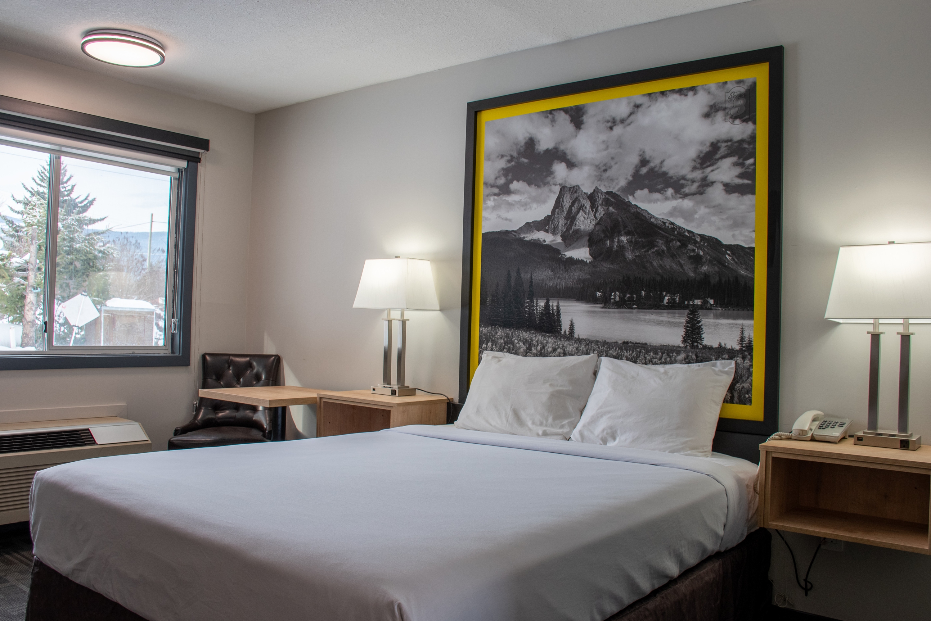 Guest room at the Super 8 by Wyndham Clearwater BC in Clearwater, British Columbia