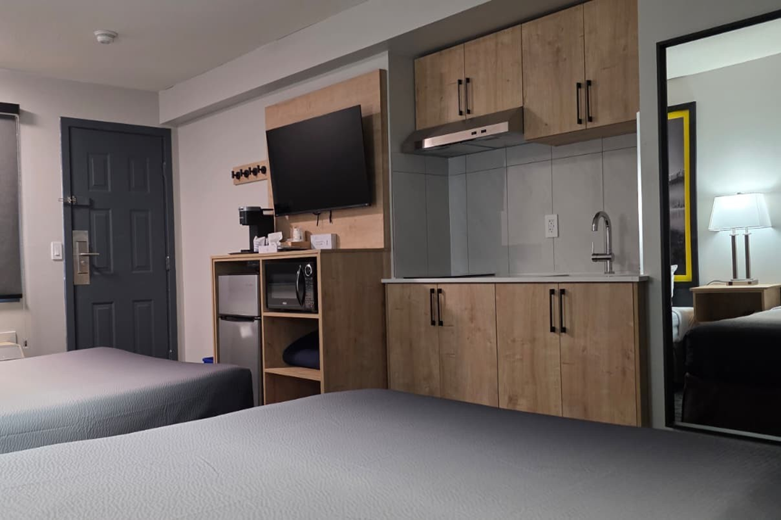 Guest room at the Super 8 by Wyndham Clearwater BC in Clearwater, British Columbia