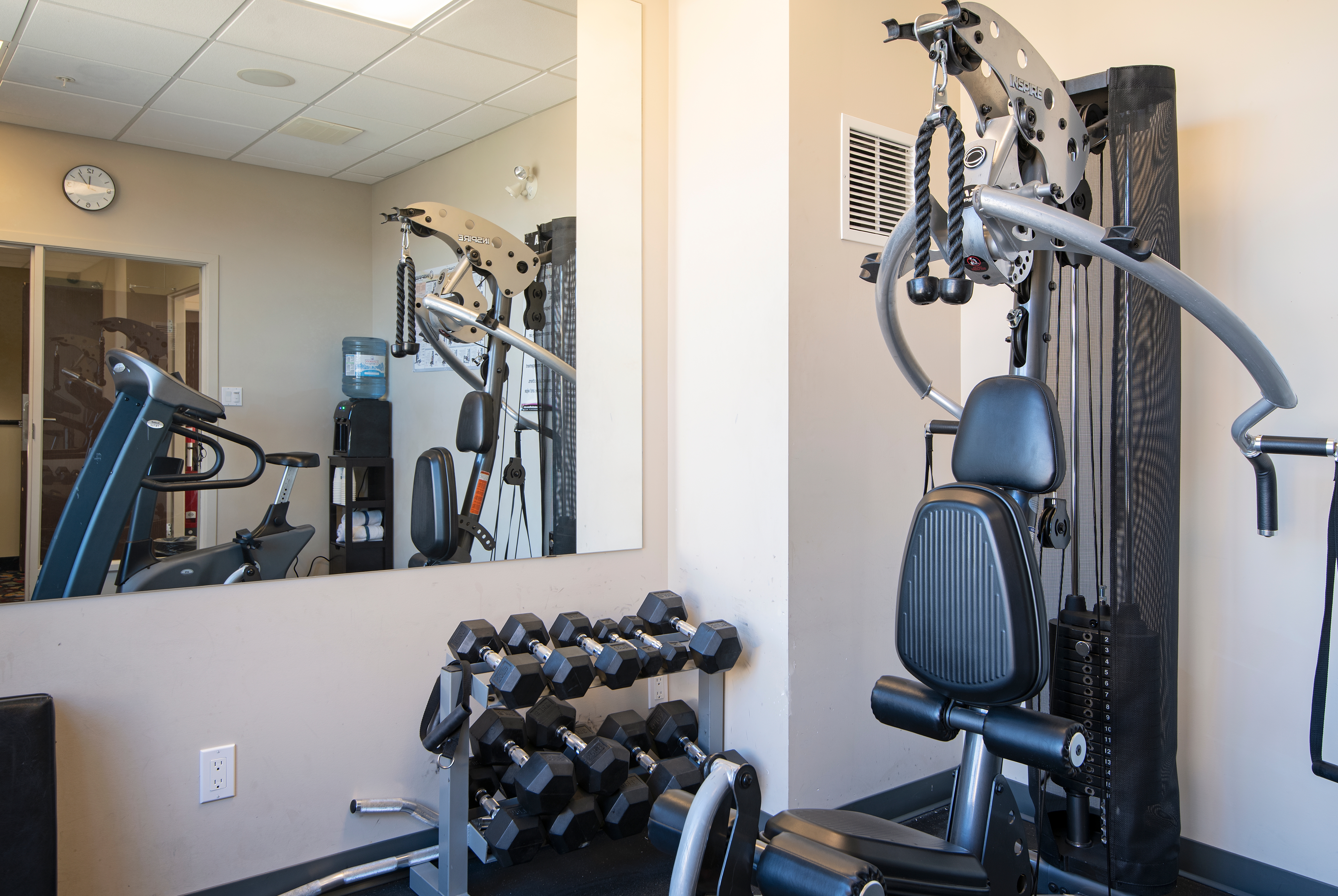 Fitness room at Super 8 by Wyndham Kamloops On The Hill in Kamloops, British Columbia