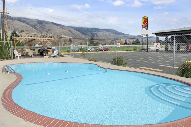 Pool at the Super 8 Kamloops East in Kamloops, British Columbia