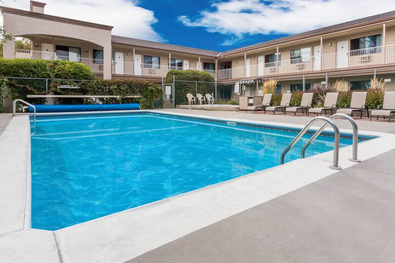 Pool at the Super 8 Kelowna BC in Kelowna, British Columbia