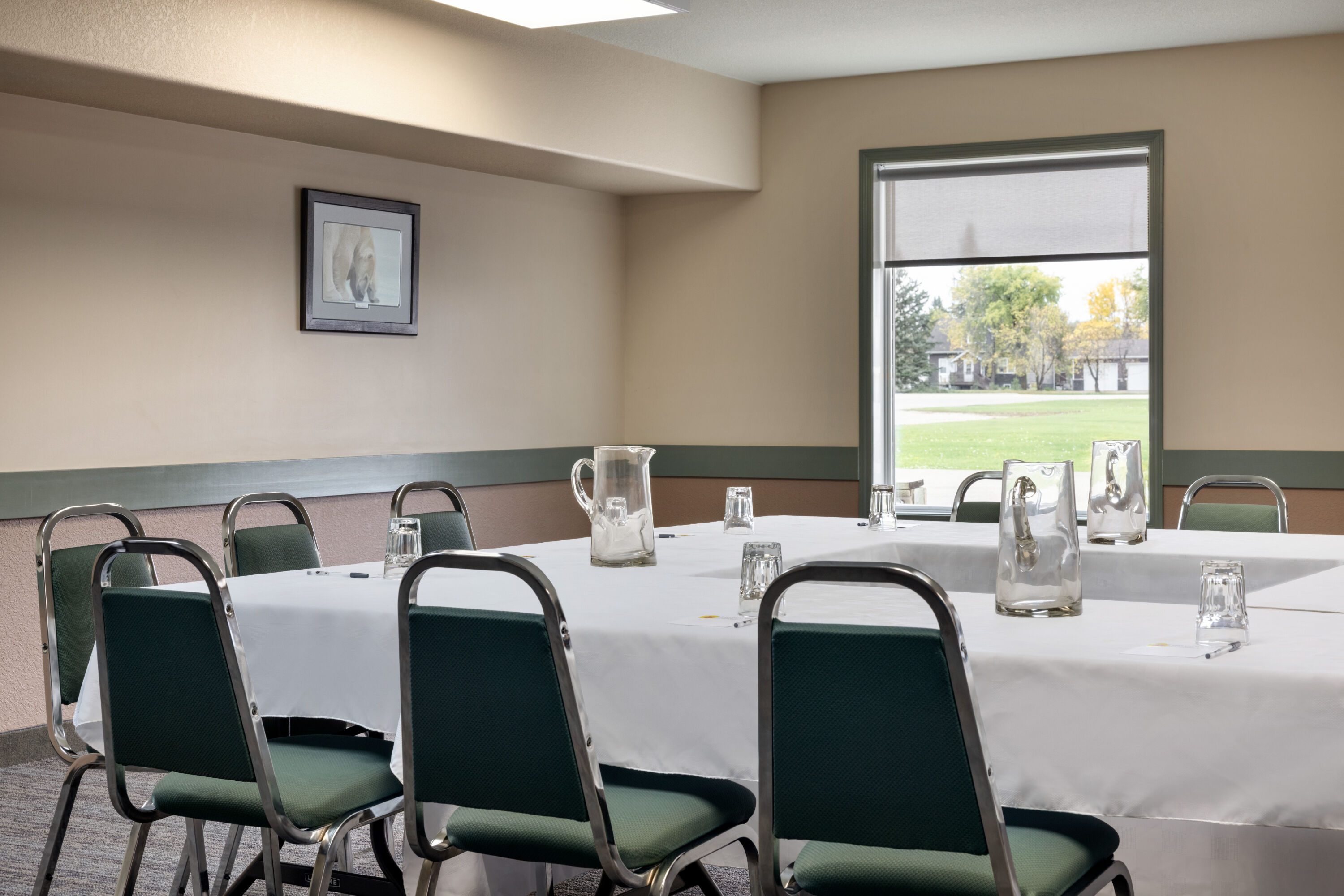 Hollow square meeting room at Super 8 by Wyndham Swan River MB in Swan River, Manitoba