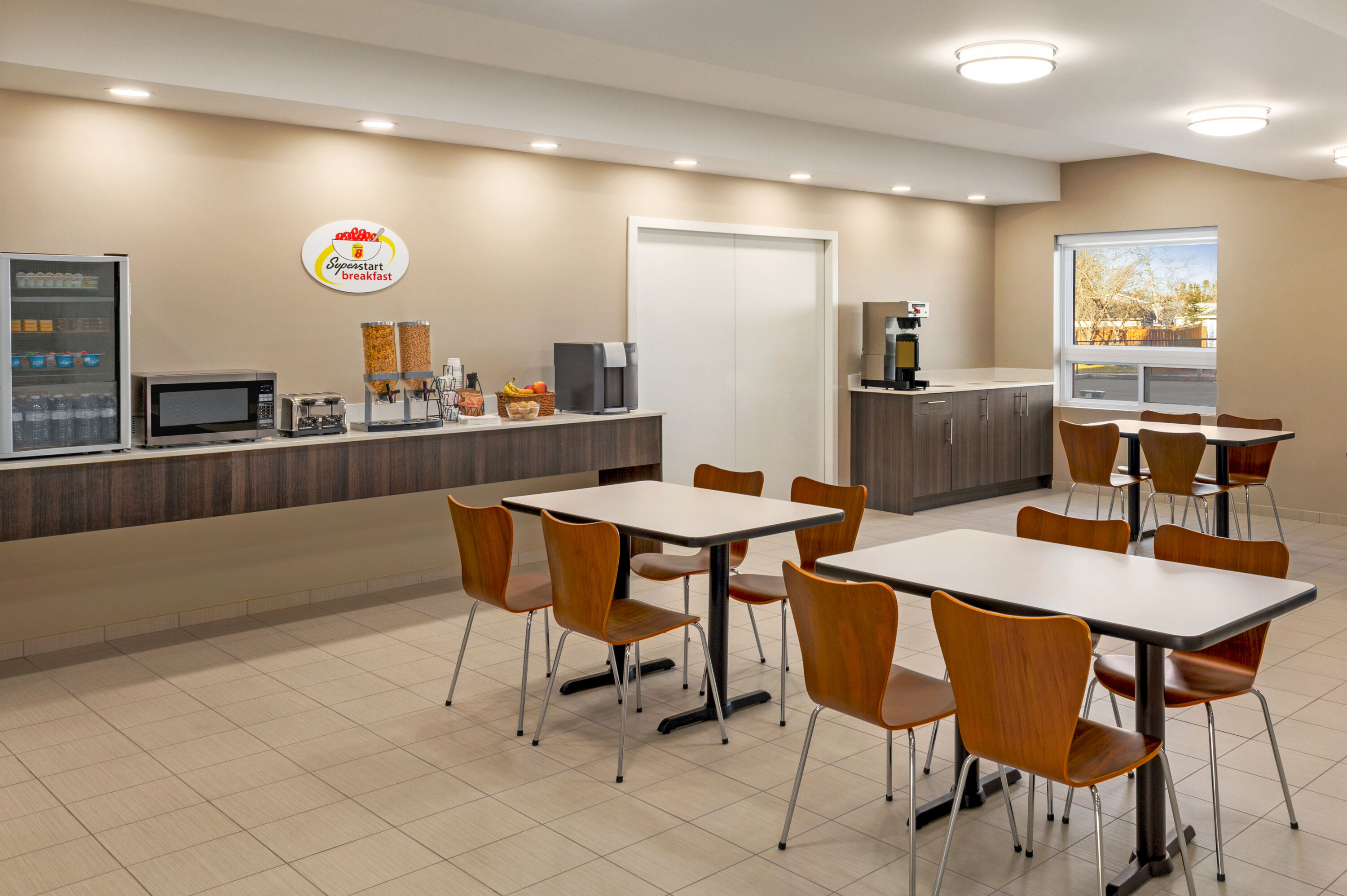 Free breakfast at Super 8 by Wyndham Thompson in Thompson, Manitoba