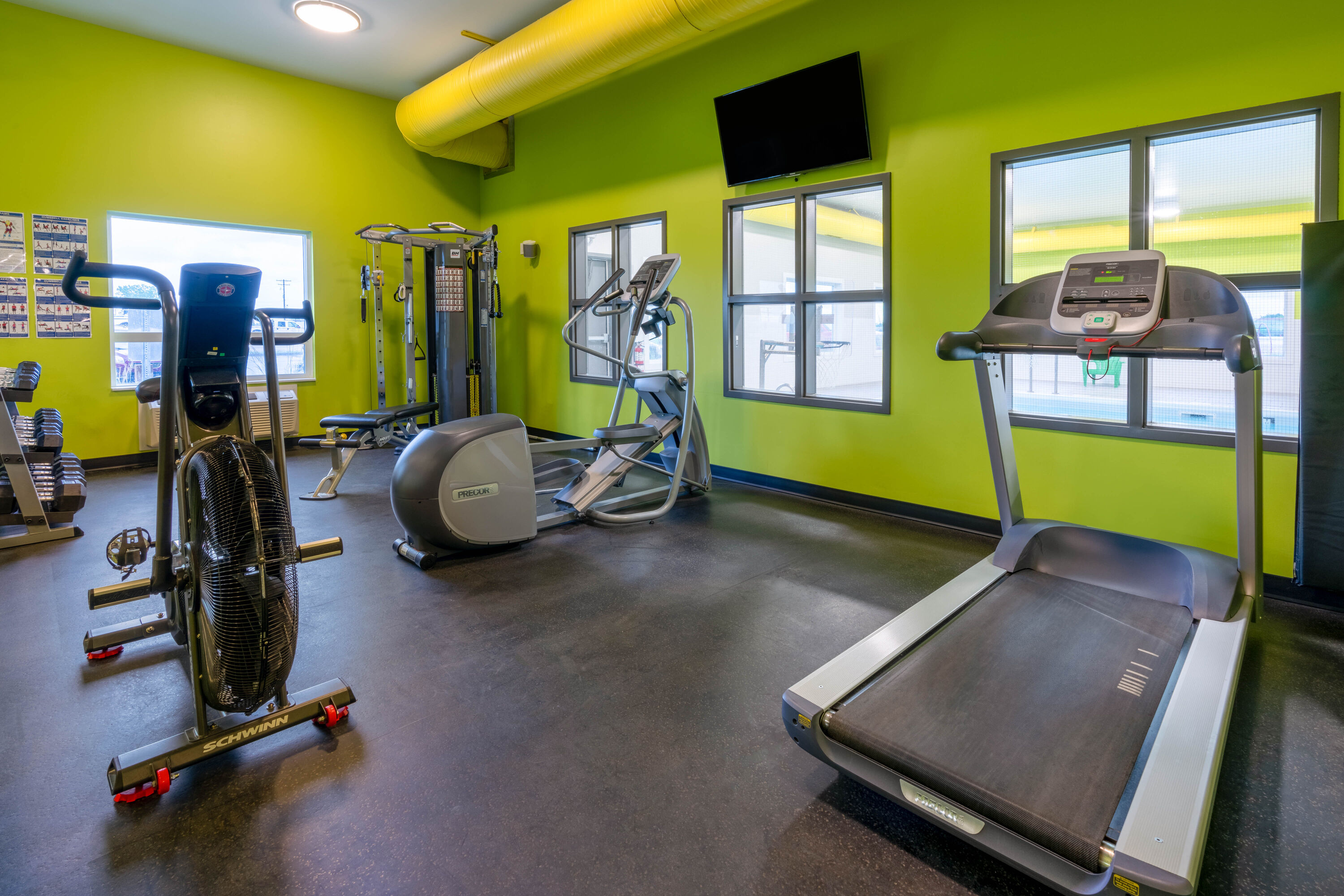 Fitness room at Super 8 by Wyndham Winnipeg East MB in Winnipeg, Manitoba
