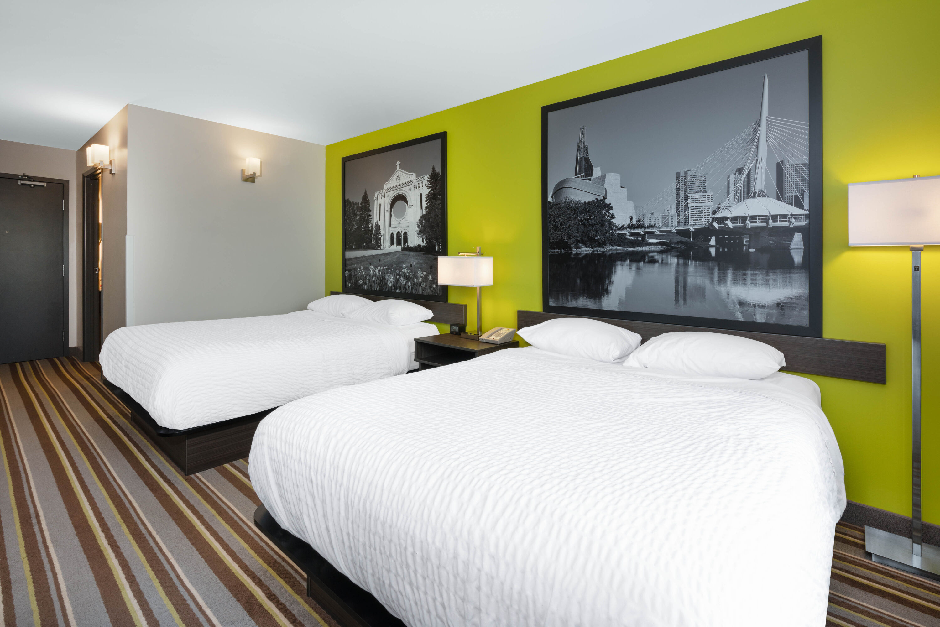 Guest room at the Super 8 by Wyndham Winnipeg East MB in Winnipeg, Manitoba