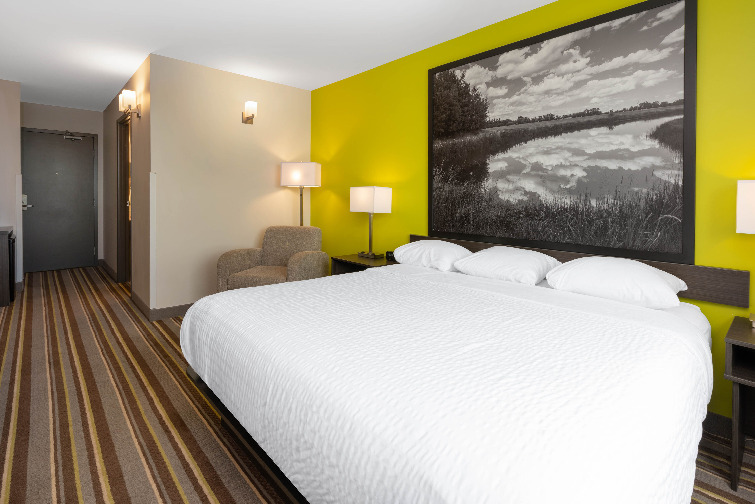 Guest room at the Super 8 by Wyndham Winnipeg East MB in Winnipeg, Manitoba