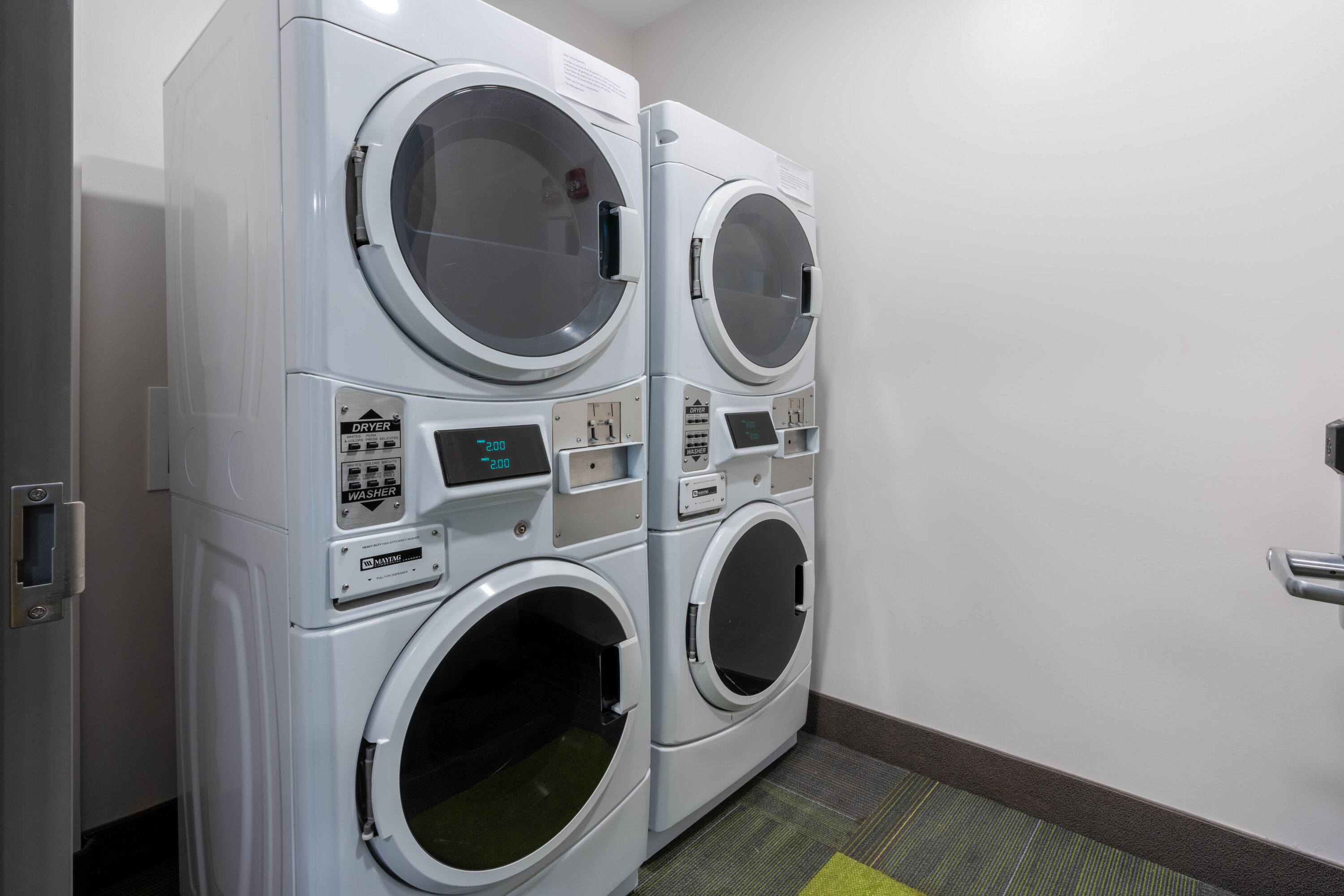 Laundry facilities at Super 8 by Wyndham Winnipeg East MB in Winnipeg, Manitoba
