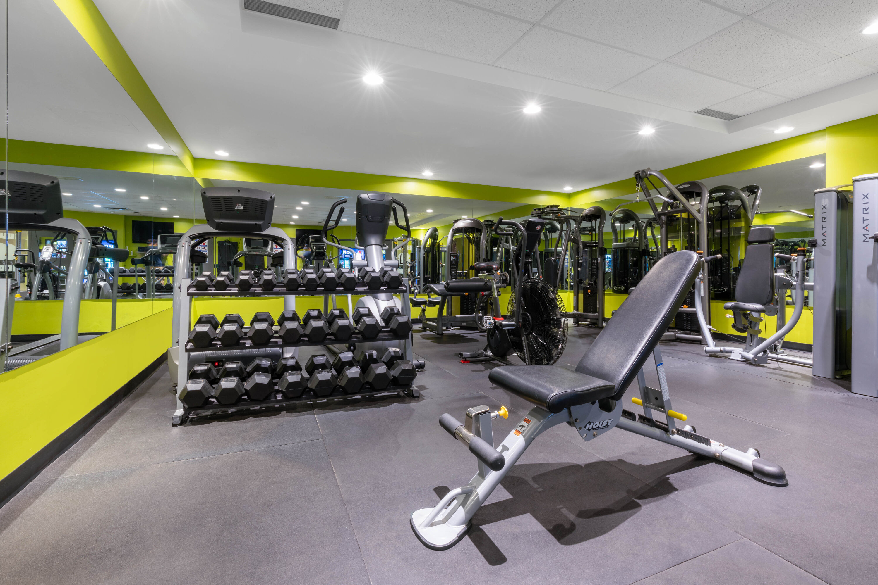 Fitness room at Super 8 by Wyndham Winnipeg West in Winnipeg, Manitoba