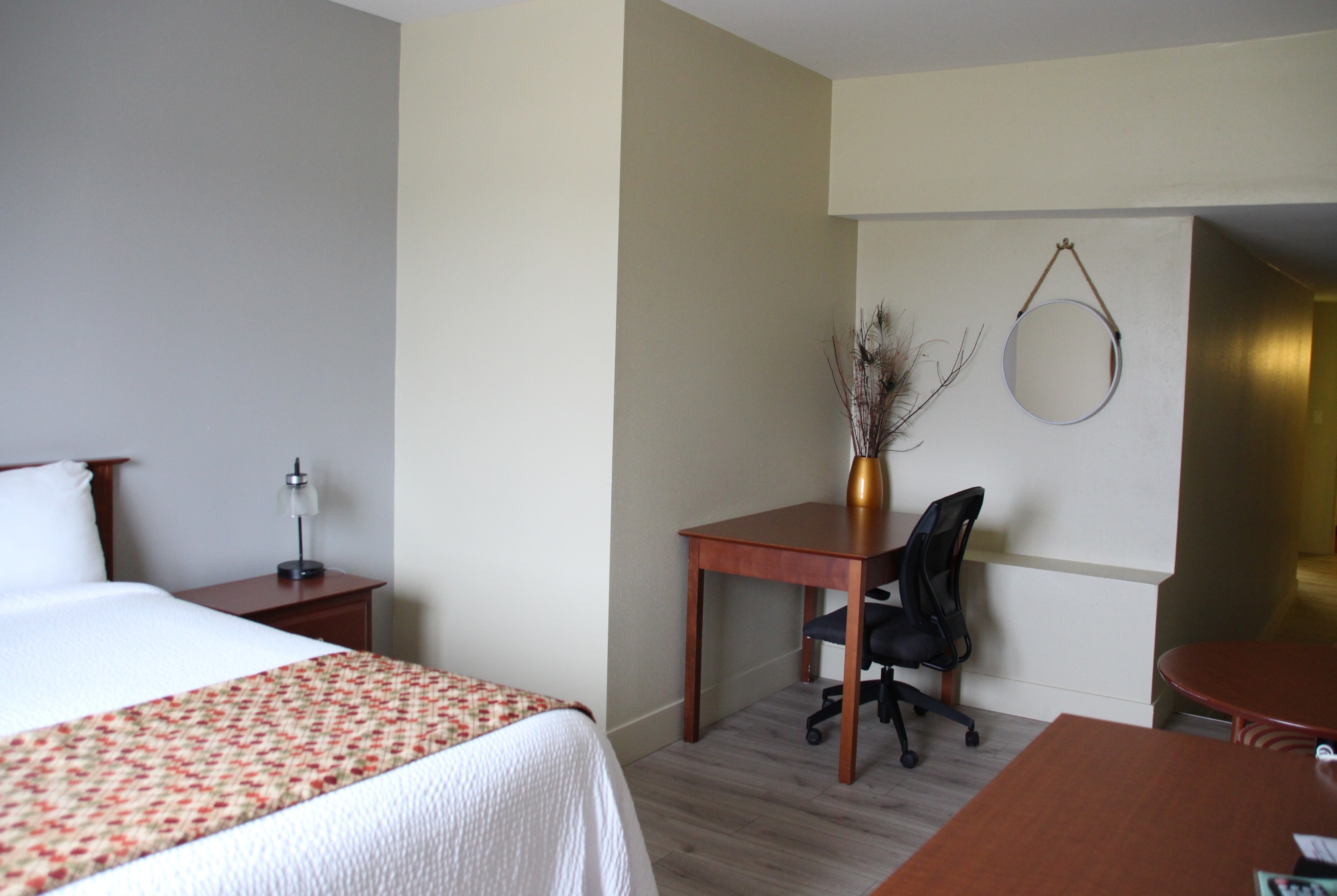 Guest room at the Super 8 by Wyndham Campbellton NB in Campbellton, New Brunswick