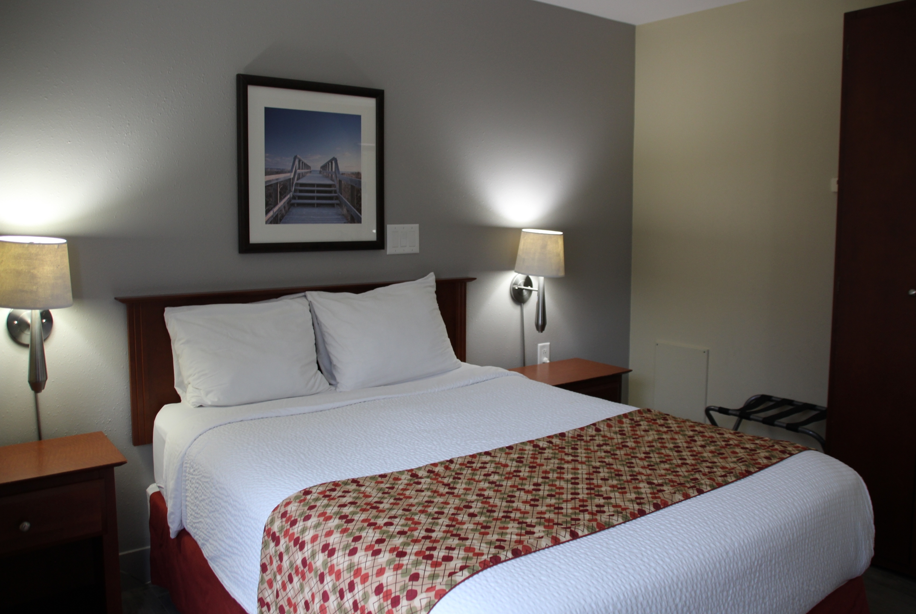 Guest room at the Super 8 by Wyndham Campbellton NB in Campbellton, New Brunswick