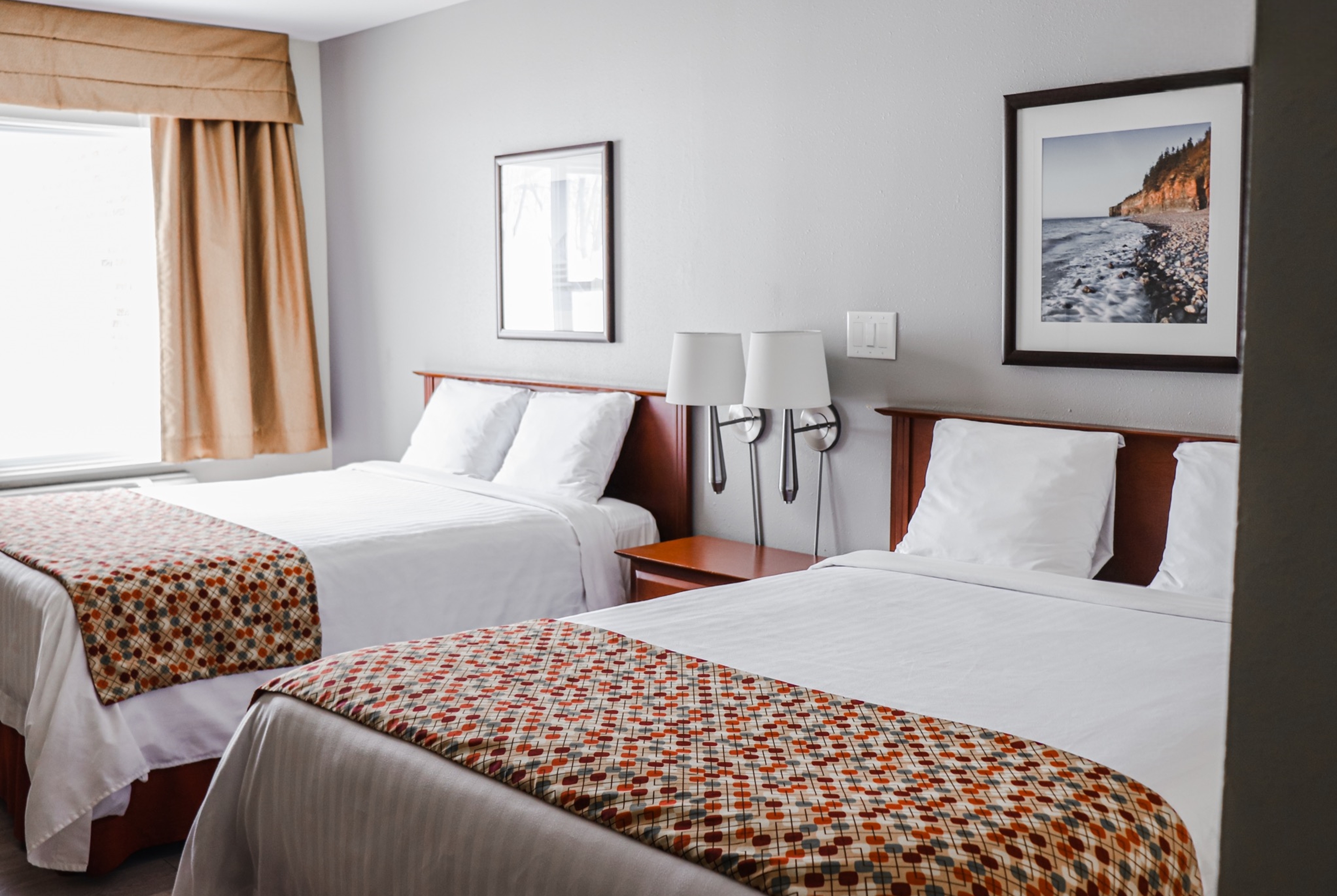 Guest room at the Super 8 by Wyndham Campbellton NB in Campbellton, New Brunswick