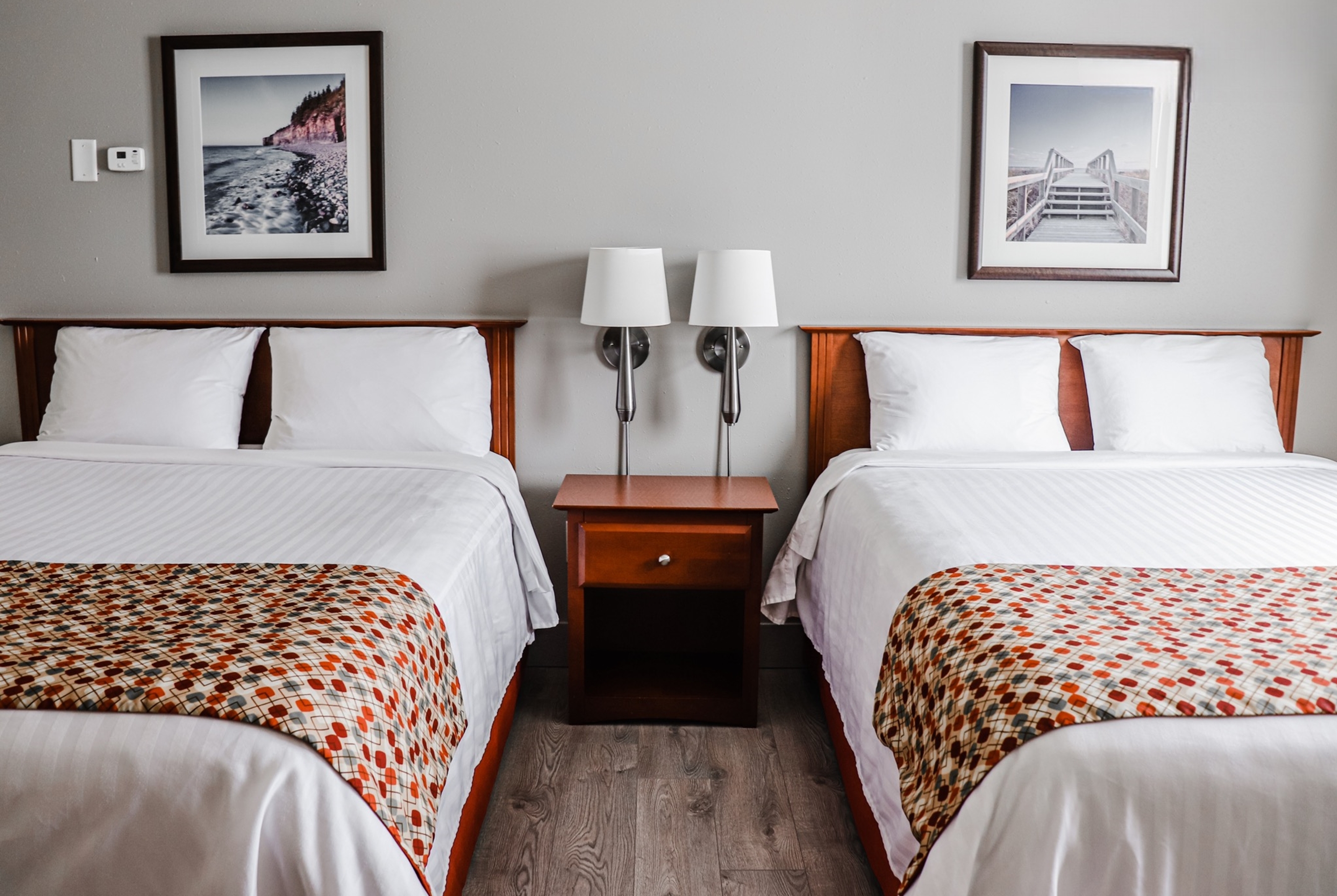 Guest room at the Super 8 by Wyndham Campbellton NB in Campbellton, New Brunswick