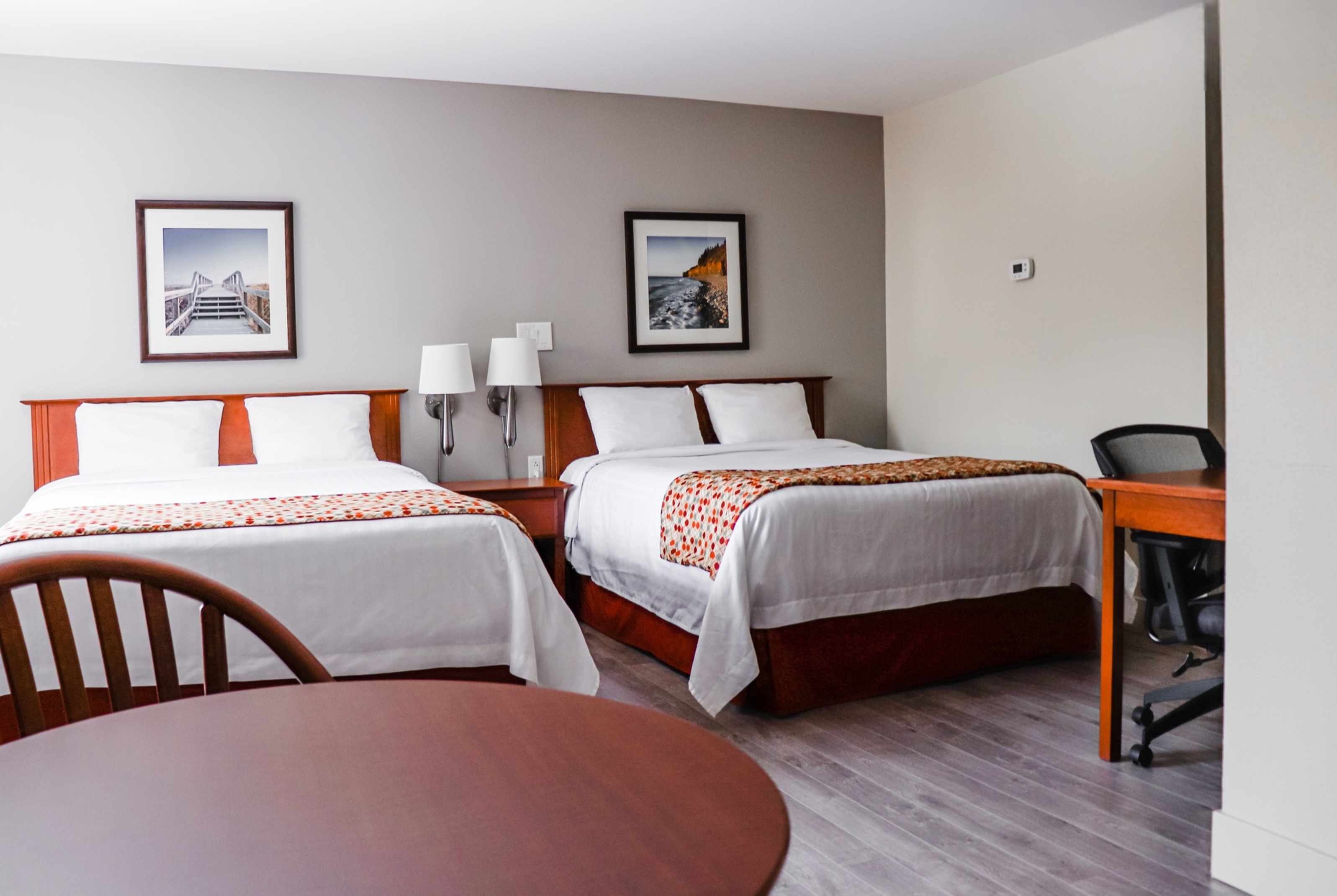 Guest room at the Super 8 by Wyndham Campbellton NB in Campbellton, New Brunswick