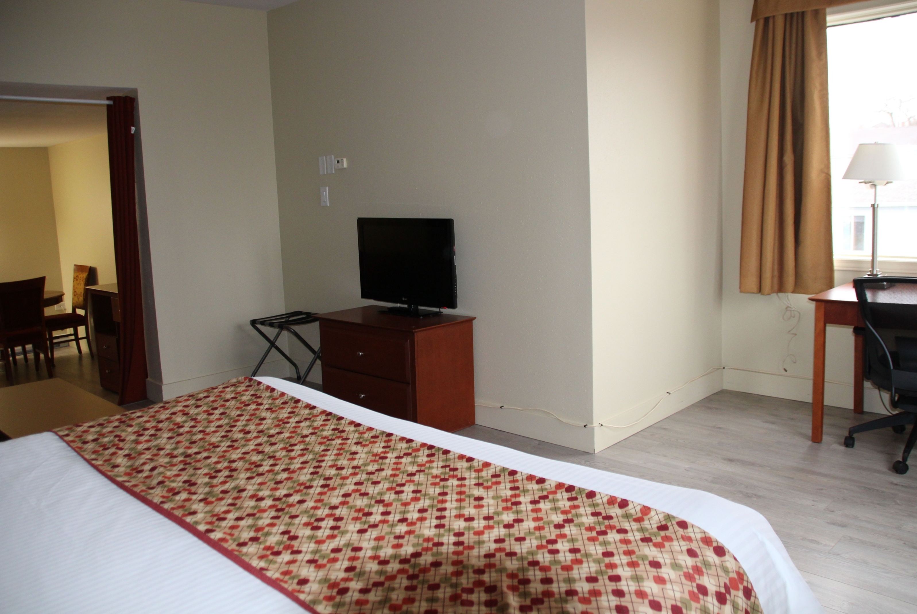 Guest room at the Super 8 by Wyndham Campbellton NB in Campbellton, New Brunswick