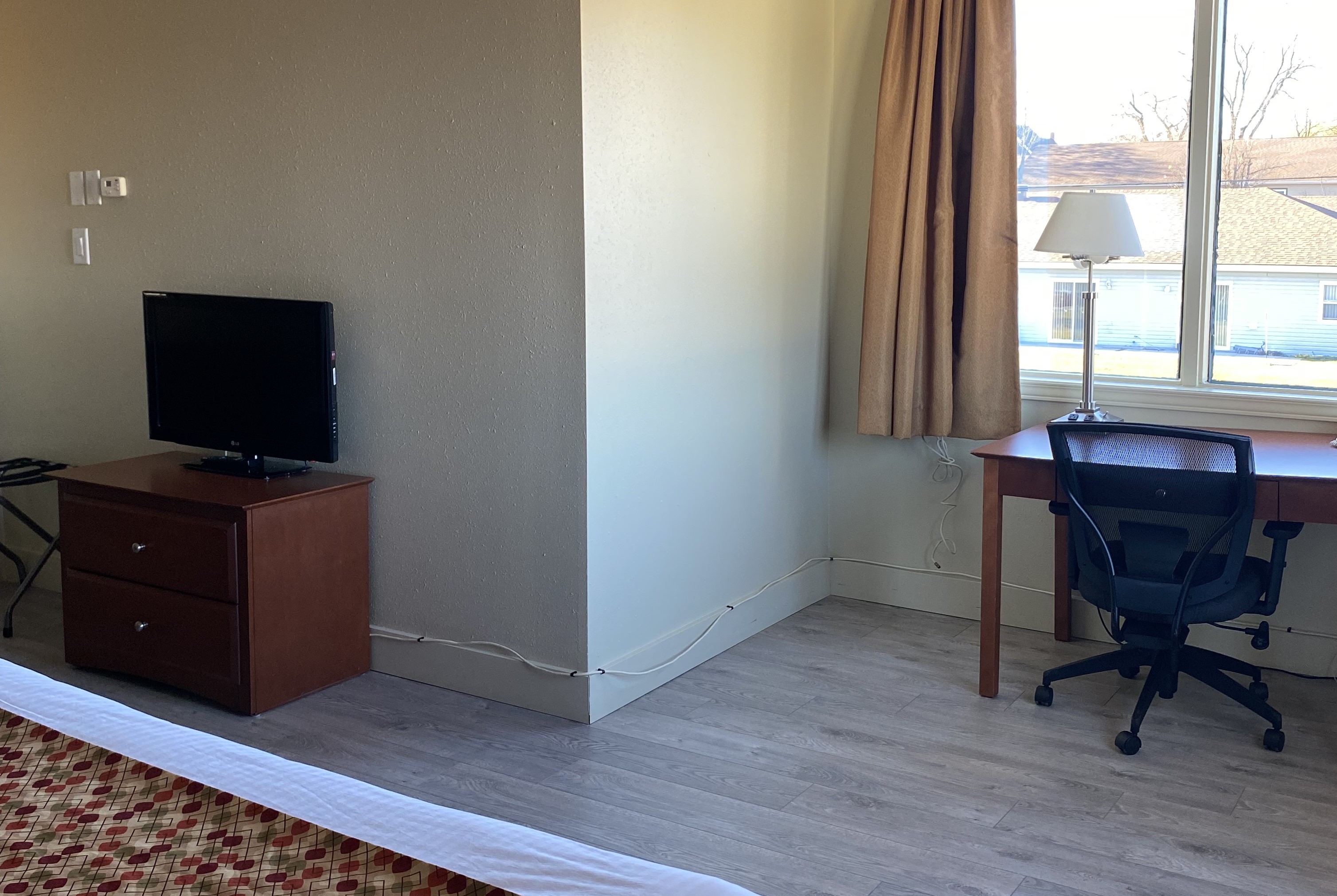 Guest room at the Super 8 by Wyndham Campbellton NB in Campbellton, New Brunswick