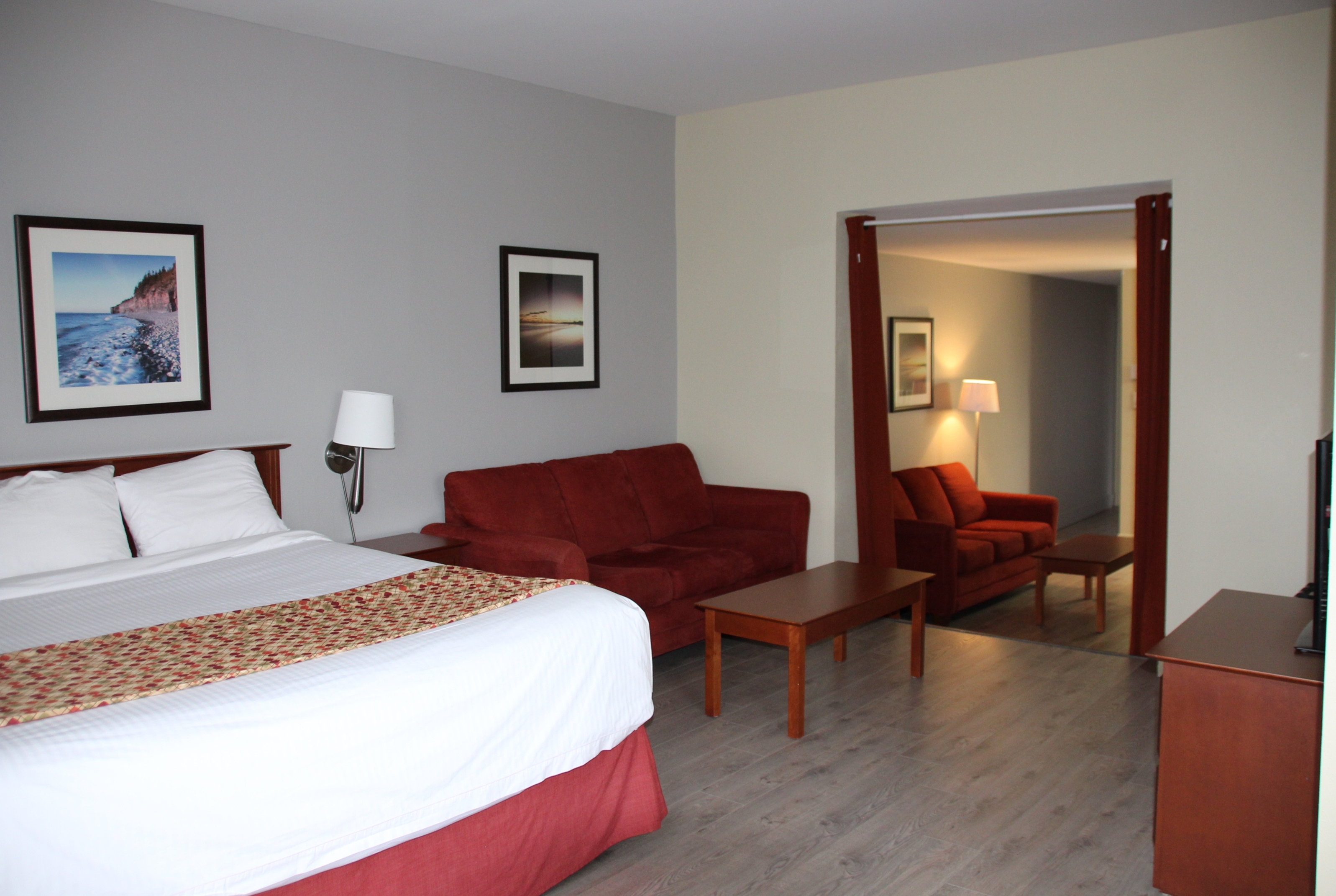 Guest room at the Super 8 by Wyndham Campbellton NB in Campbellton, New Brunswick