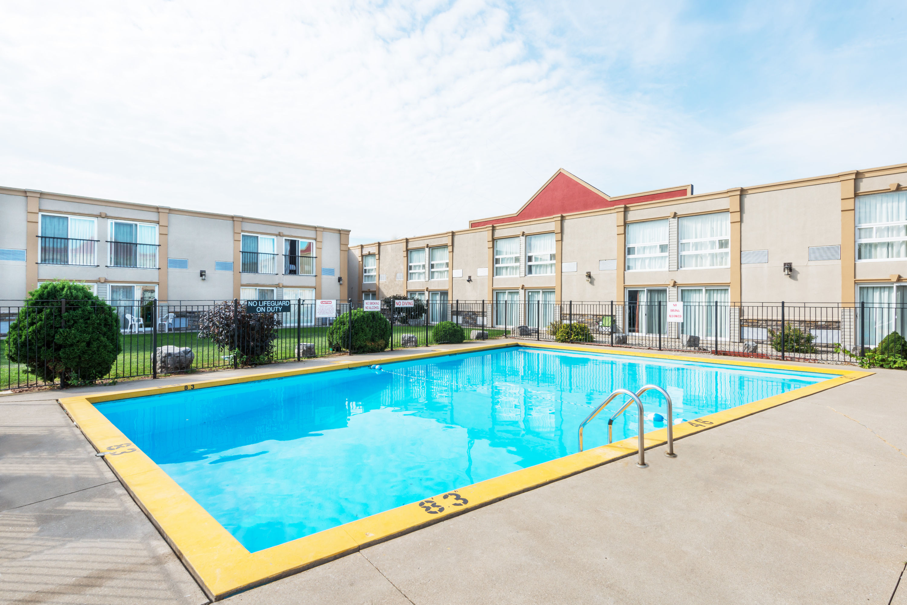 Pool at the Super 8 by Wyndham Cambridge/Kitchener/Waterloo Area in Cambridge, Ontario