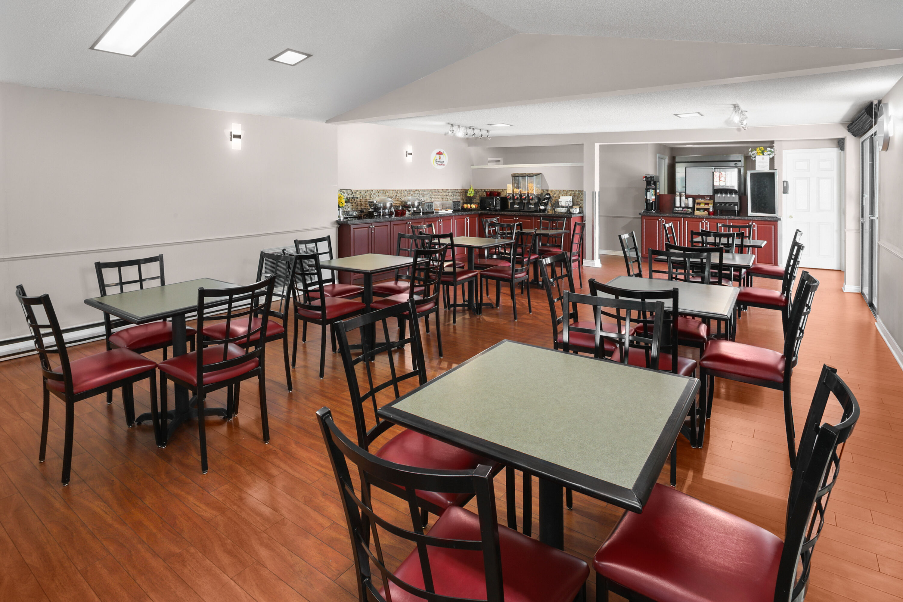 Free breakfast at Super 8 by Wyndham Gananoque/Country Squire Resort in Gananoque, Ontario