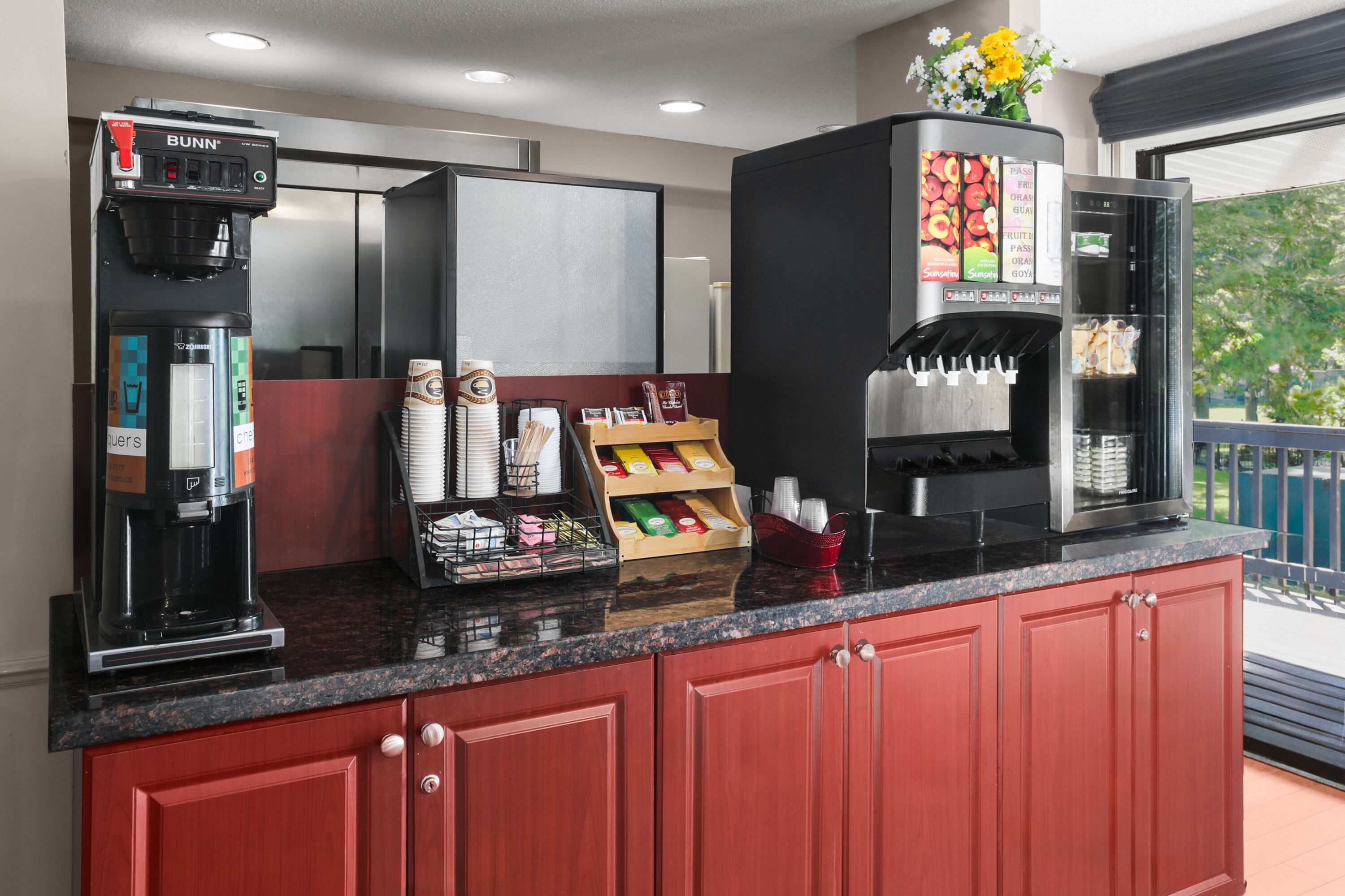 Free breakfast at Super 8 by Wyndham Gananoque/Country Squire Resort in Gananoque, Ontario
