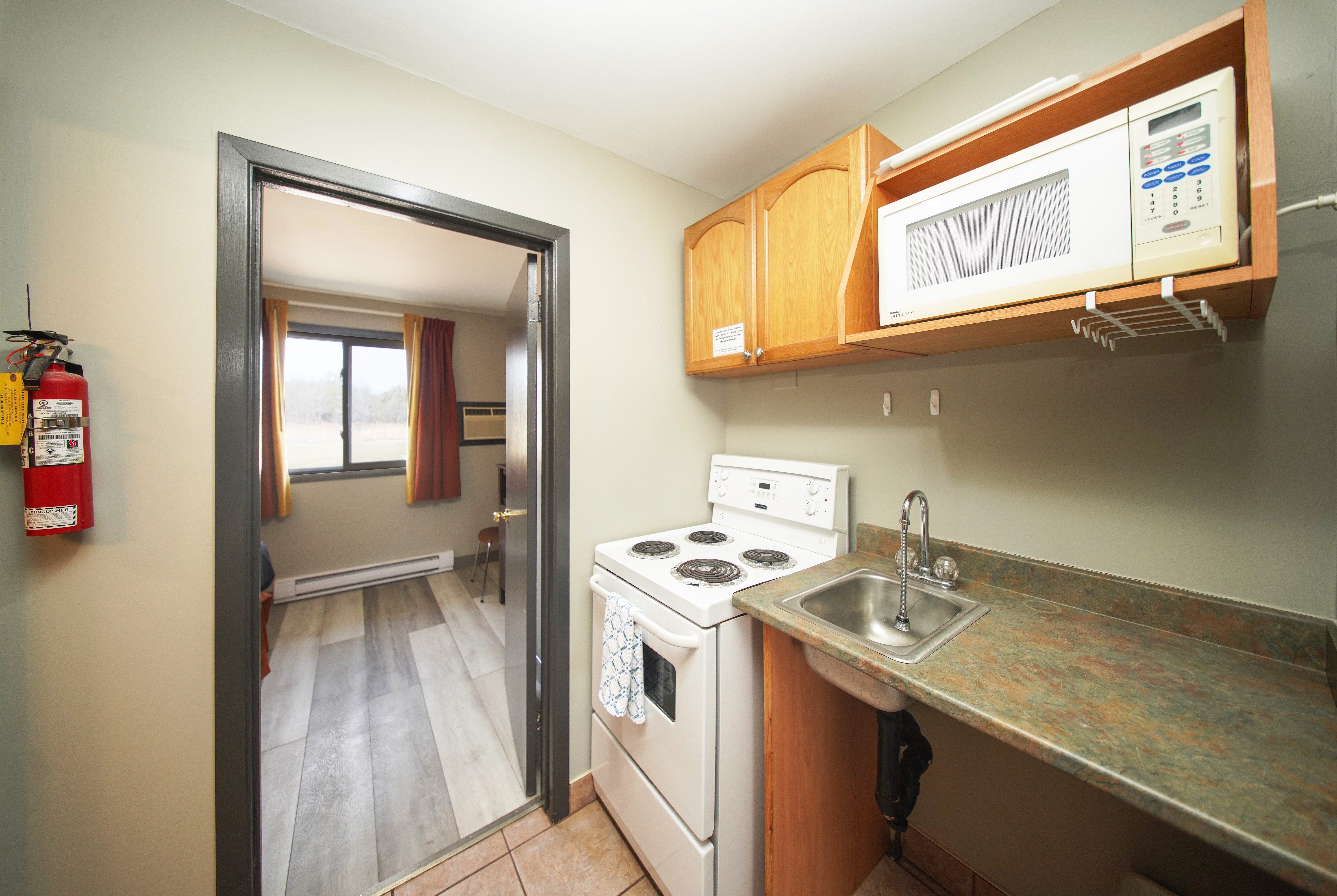 Guest room feature at the Super 8 by Wyndham Kingston in Kingston, Ontario