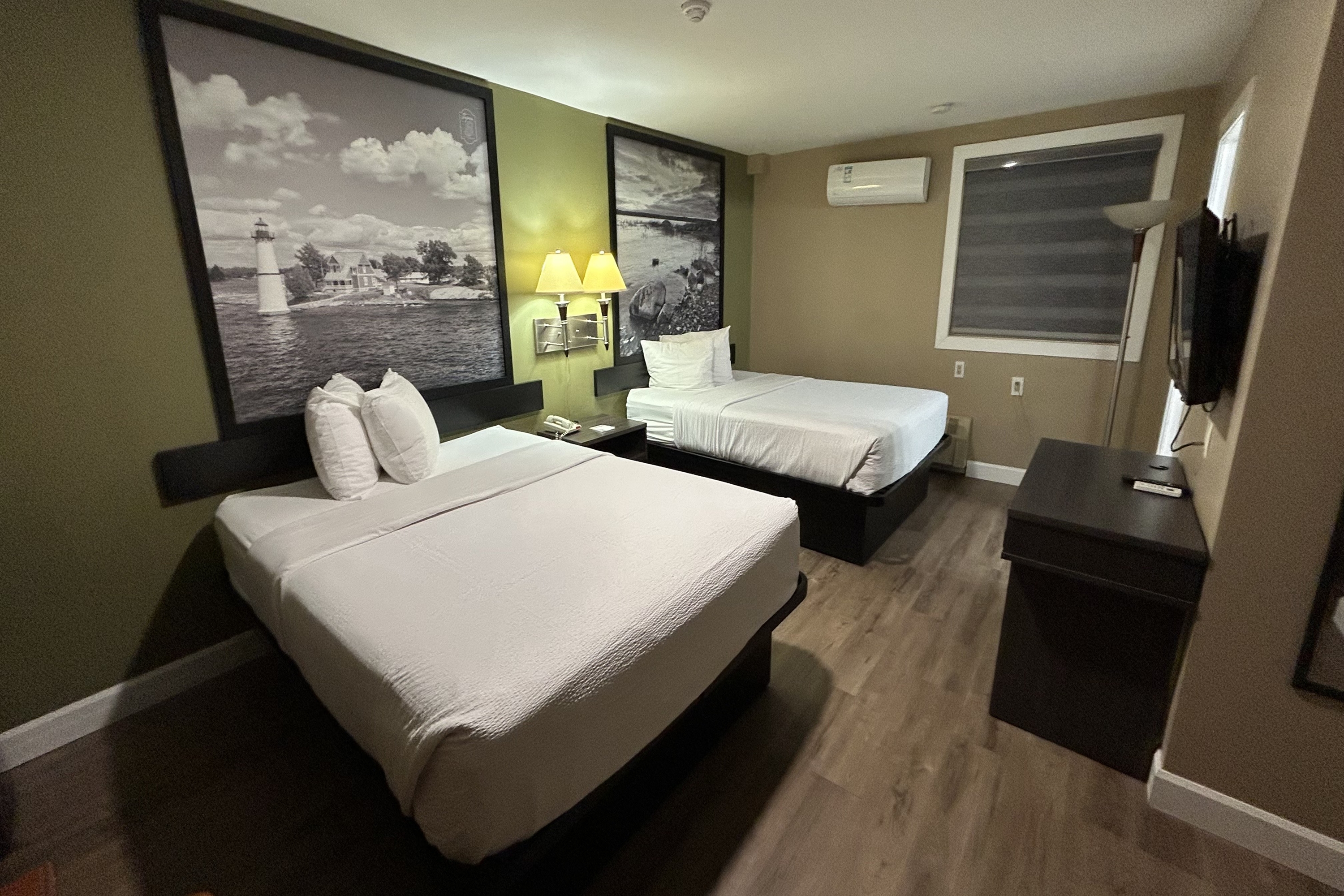 Guest room at the Super 8 by Wyndham Pembroke in Pembroke, Ontario