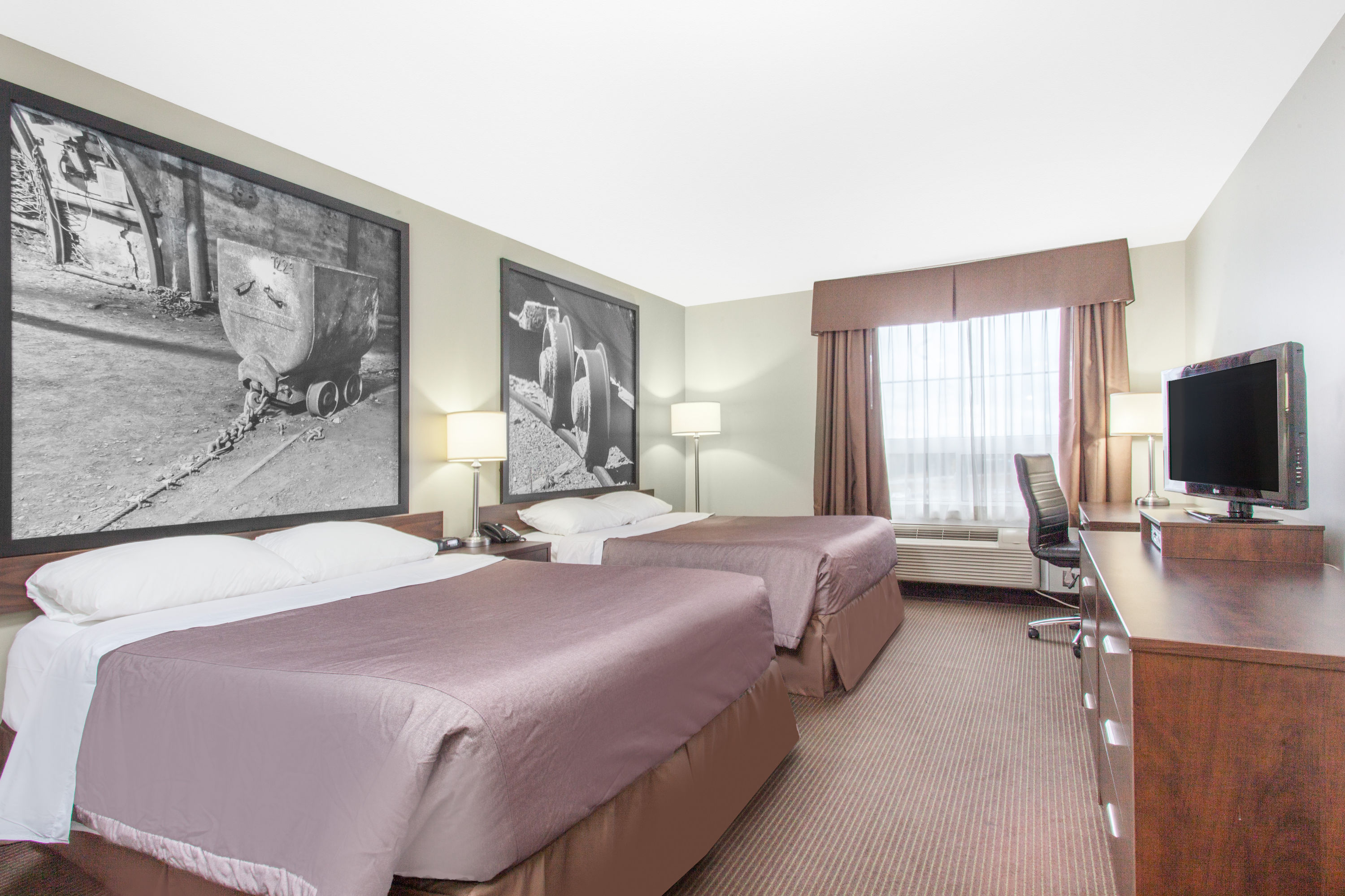 Guest room at the Super 8 by Wyndham Red Lake ON in Red Lake, Ontario