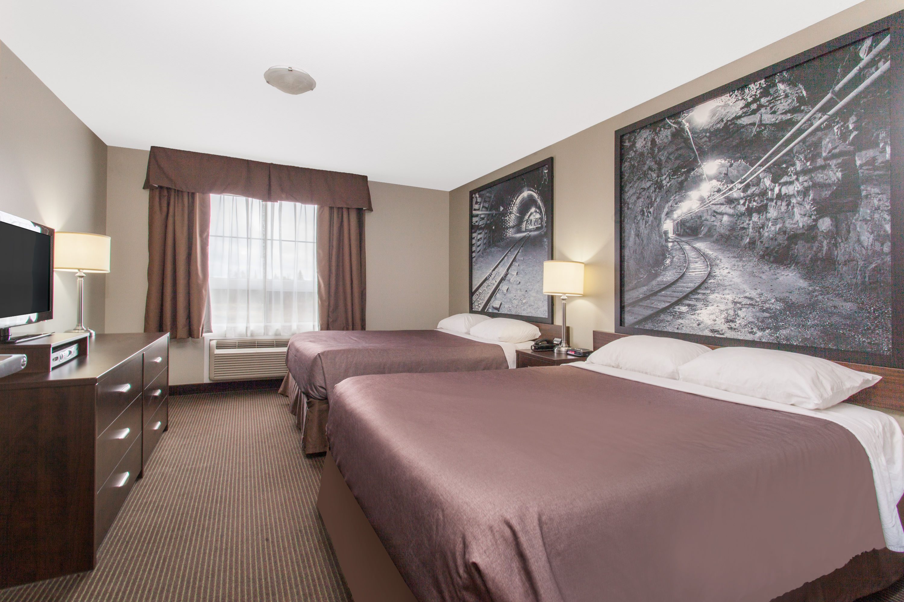 Guest room at the Super 8 by Wyndham Red Lake ON in Red Lake, Ontario