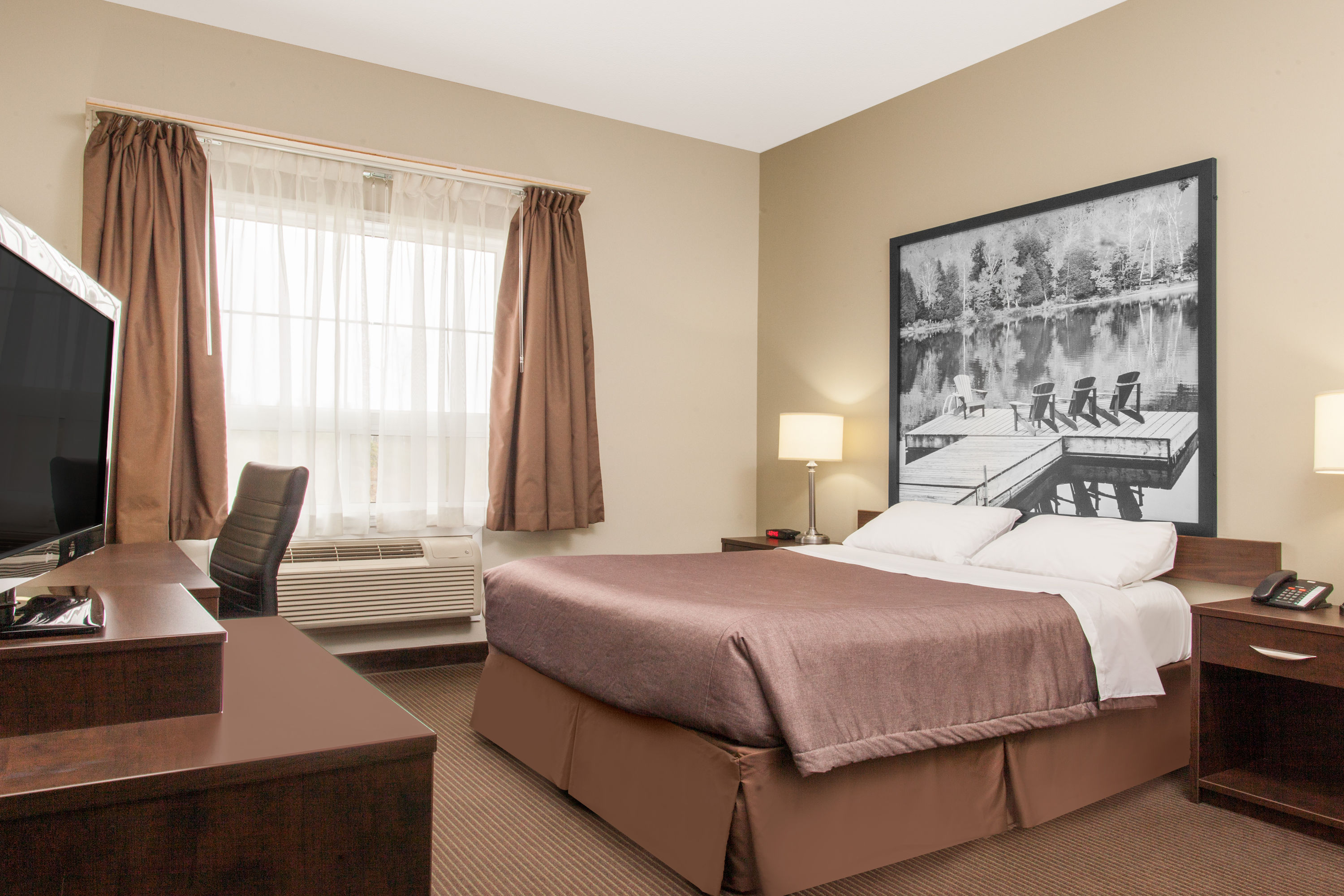 Guest room at the Super 8 by Wyndham Red Lake ON in Red Lake, Ontario