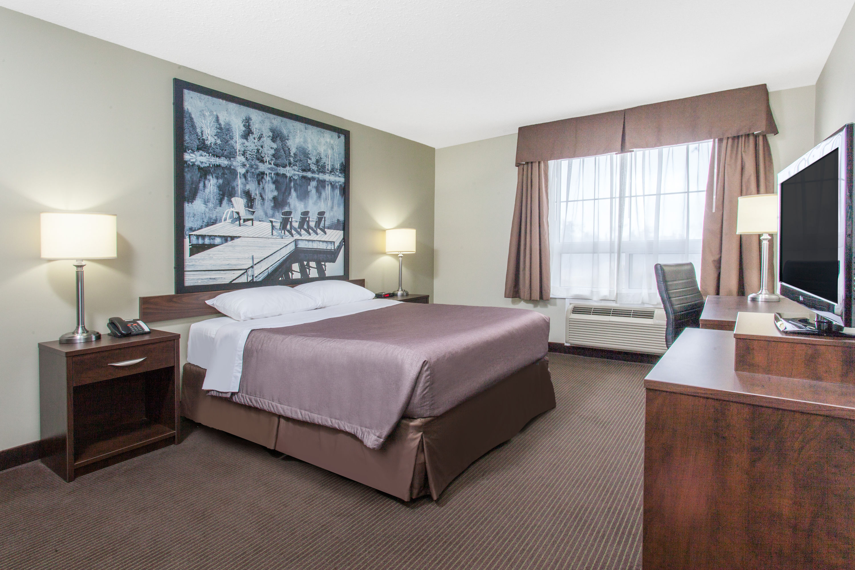 Guest room at the Super 8 by Wyndham Red Lake ON in Red Lake, Ontario