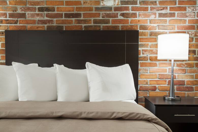 Guest room at the Super 8 Timmins ON in Timmins, Ontario