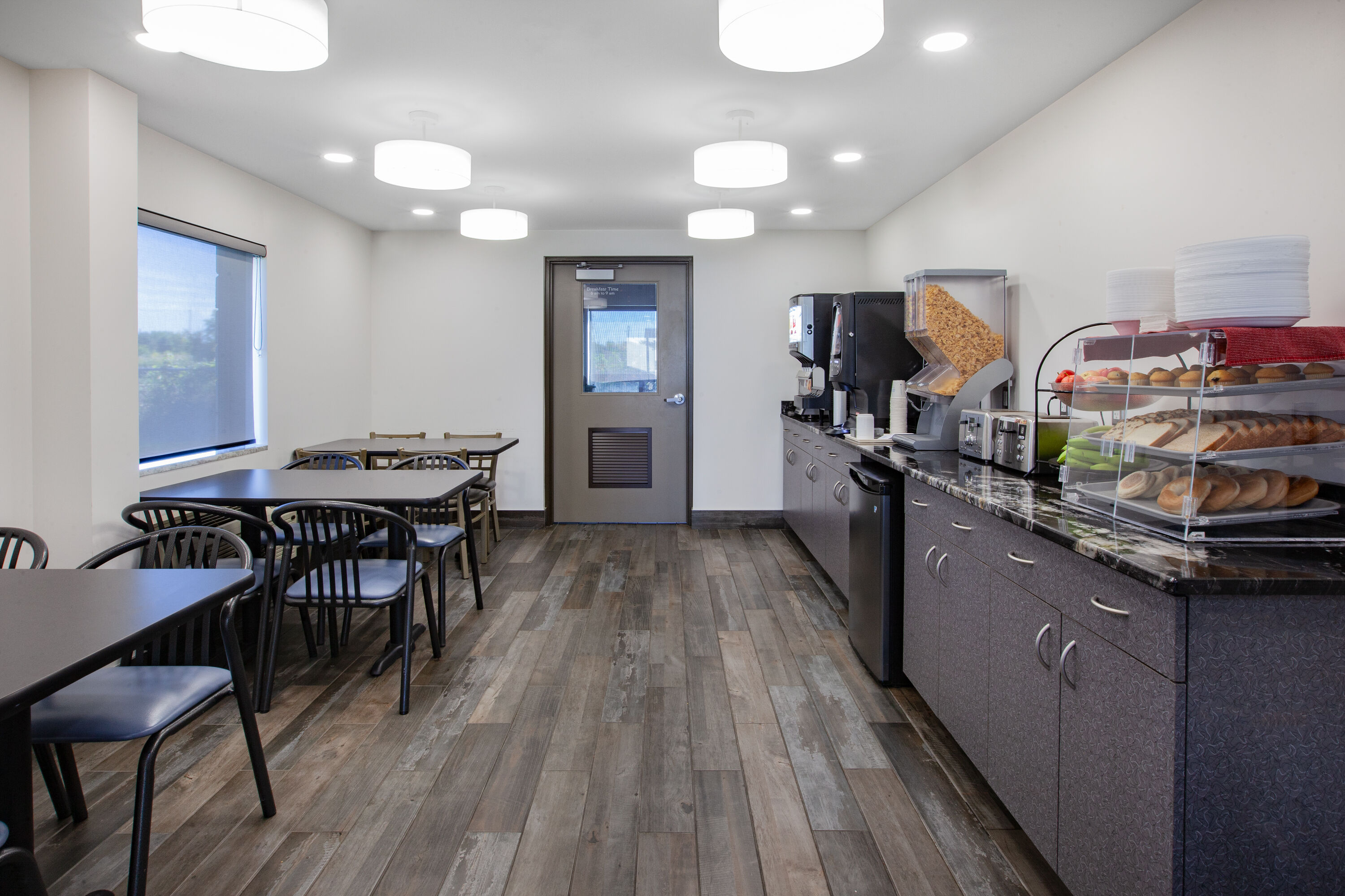 Free breakfast at Super 8 by Wyndham Ambassador Bridge Windsor ON in Windsor, Ontario