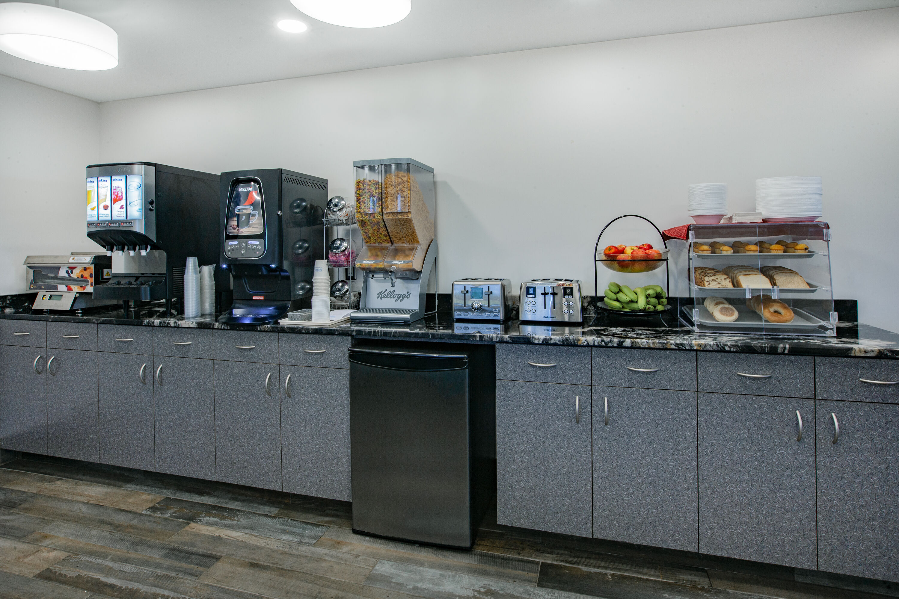 Free breakfast at Super 8 by Wyndham Ambassador Bridge Windsor ON in Windsor, Ontario