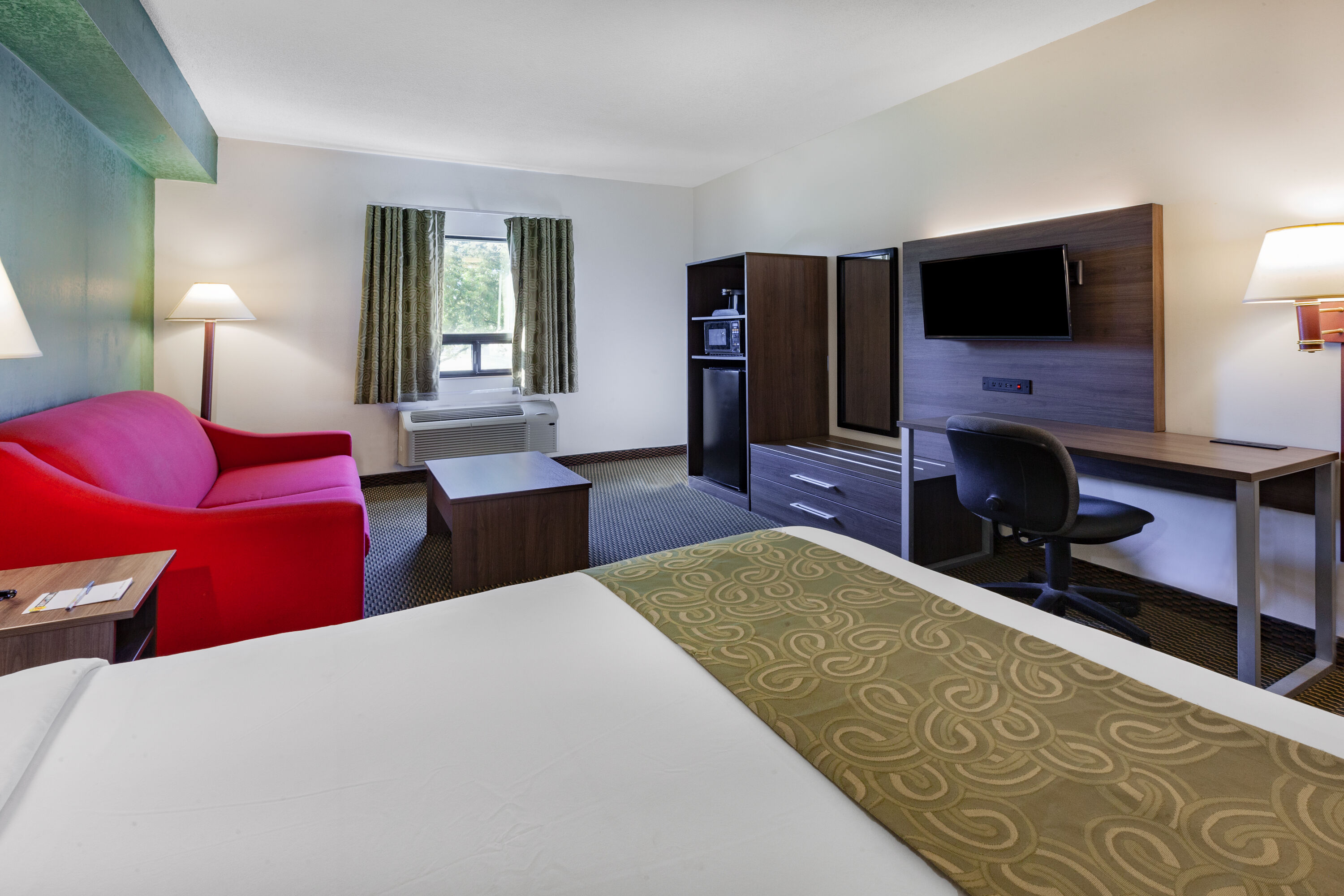 Guest room at the Super 8 by Wyndham Ambassador Bridge Windsor ON in Windsor, Ontario