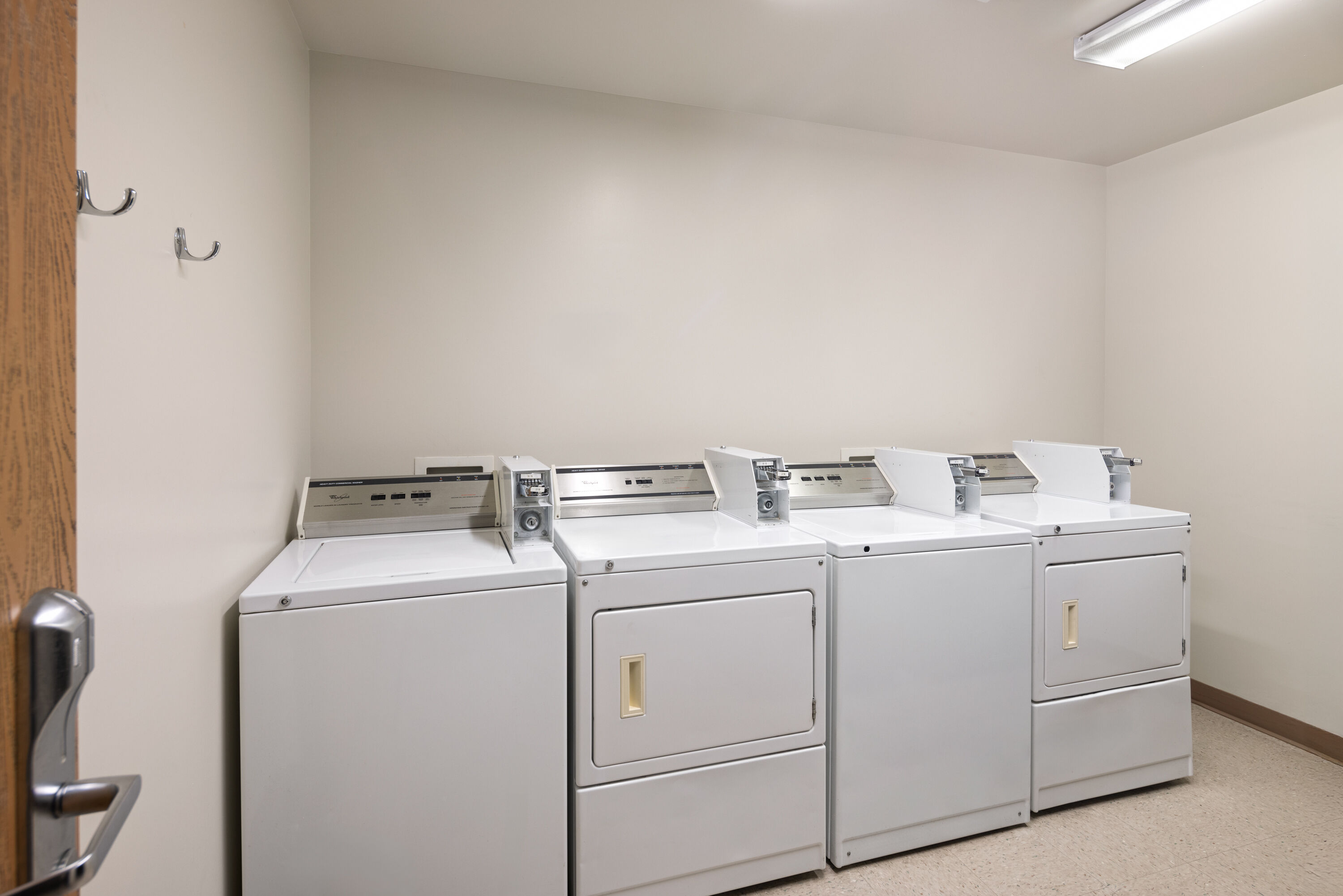Laundry facilities at Super 8 by Wyndham Sainte Agathe Des Monts in Sainte-Agathe-des-Monts, Quebec