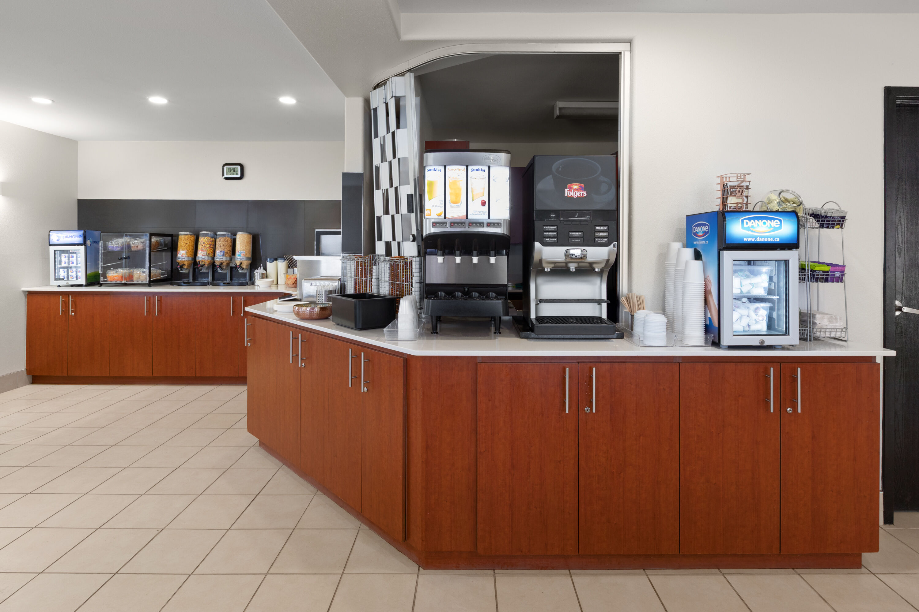 Free breakfast at Super 8 by Wyndham Trois-Rivieres in Trois-Rivieres, Quebec