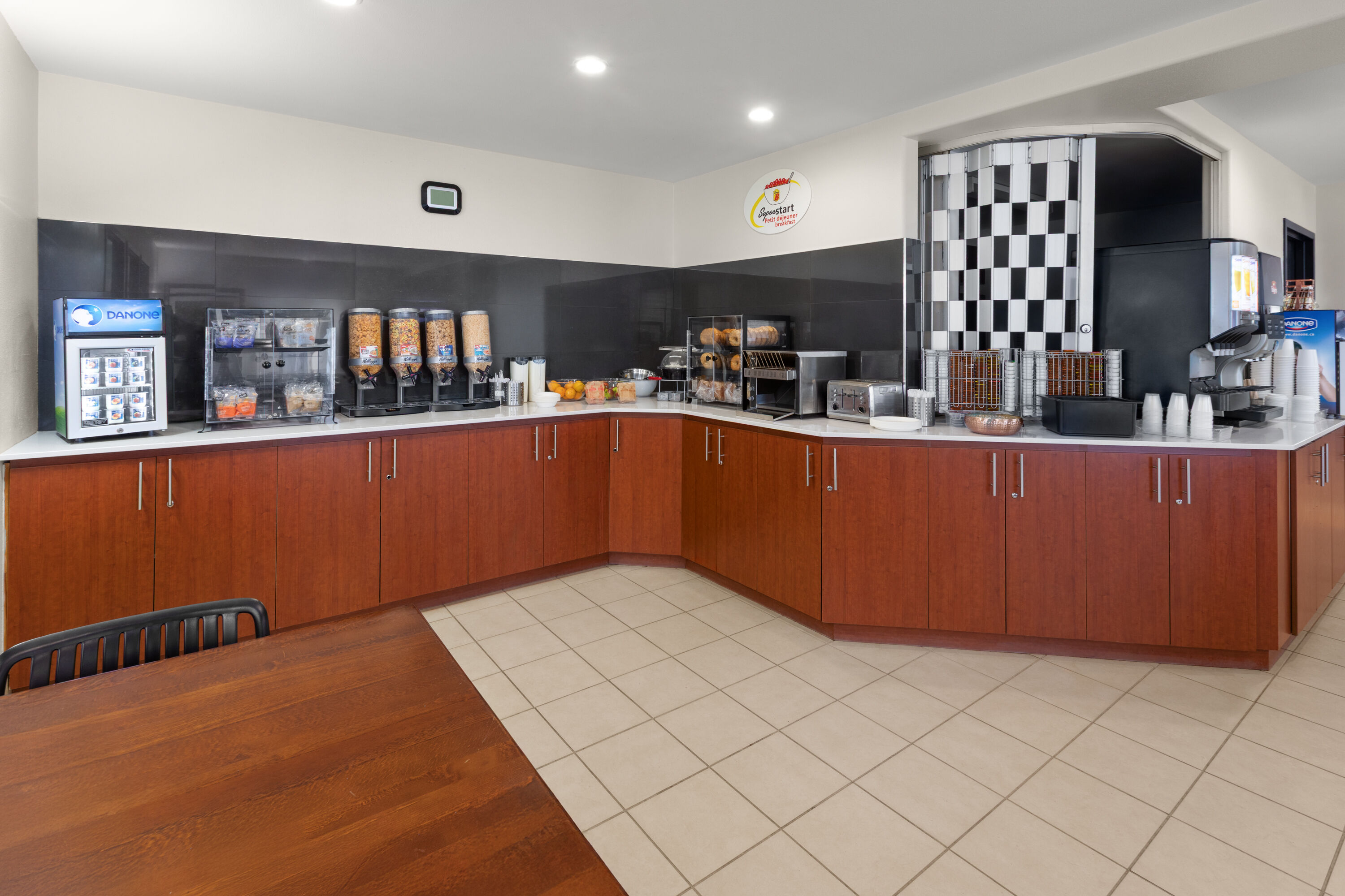 Free breakfast at Super 8 by Wyndham Trois-Rivieres in Trois-Rivieres, Quebec