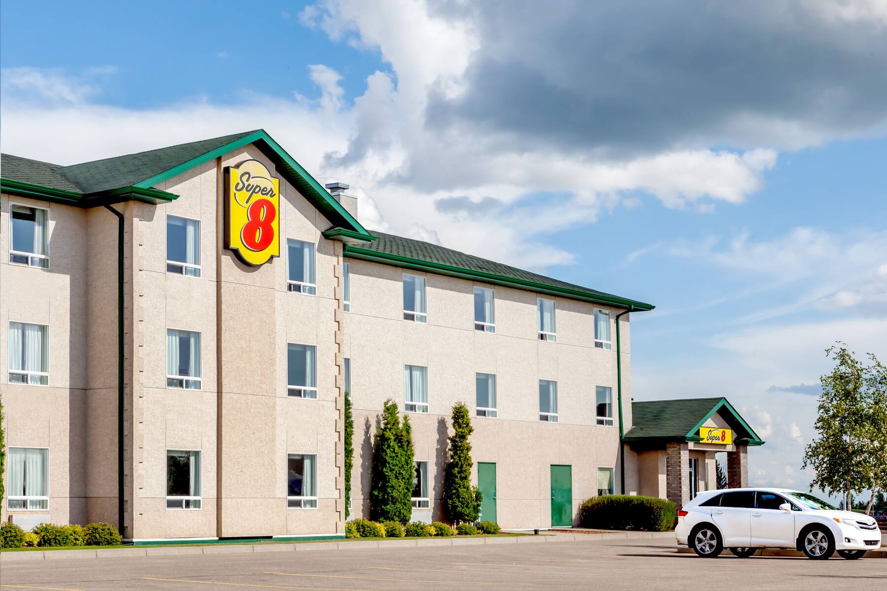 Exterior of Super 8 Prince Albert hotel in Prince Albert, Saskatchewan Exterior of Super 8 Prince Albert hotel in Prince Albert, Saskatchewan