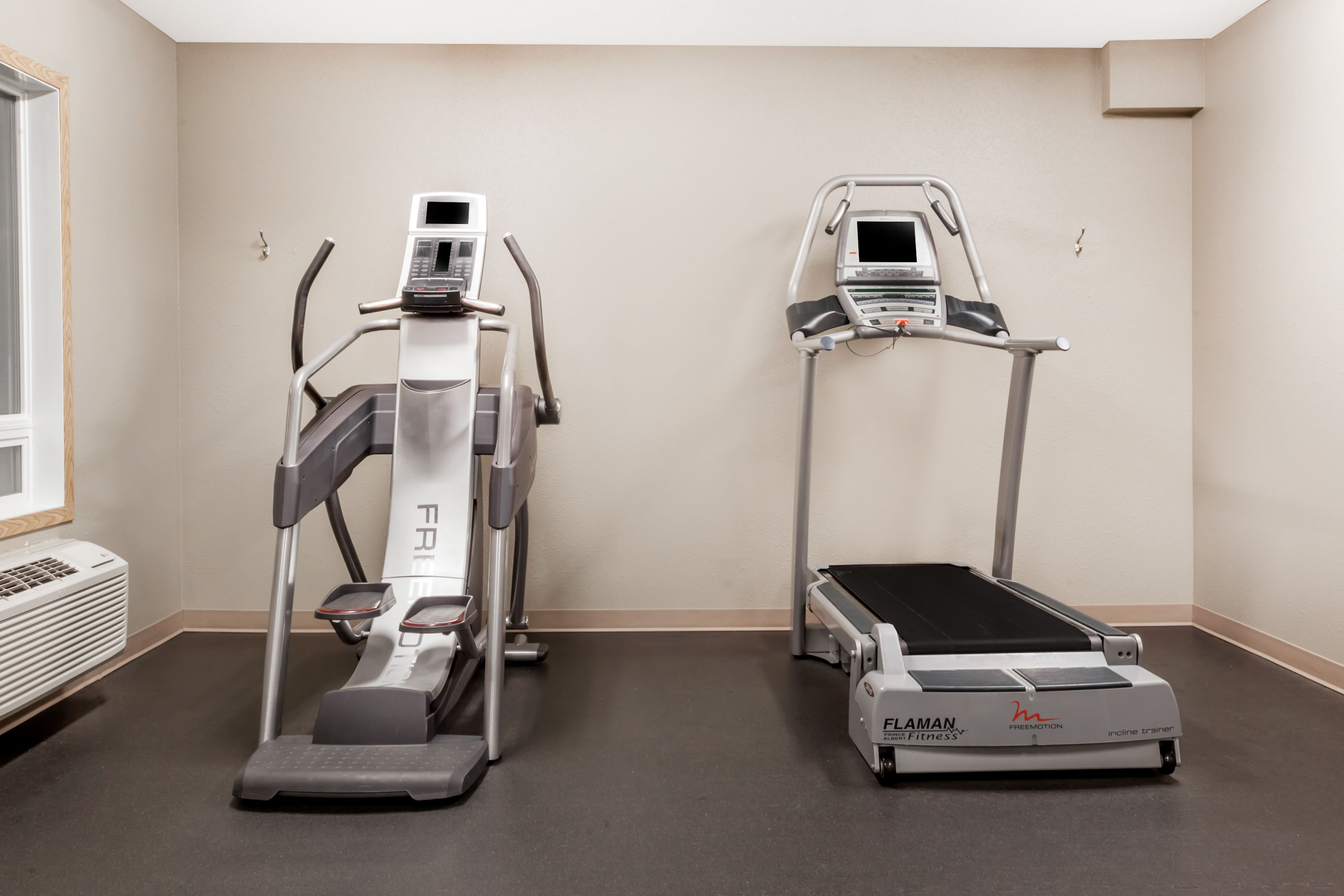 Fitness room at Super 8 by Wyndham Prince Albert in Prince Albert, Saskatchewan