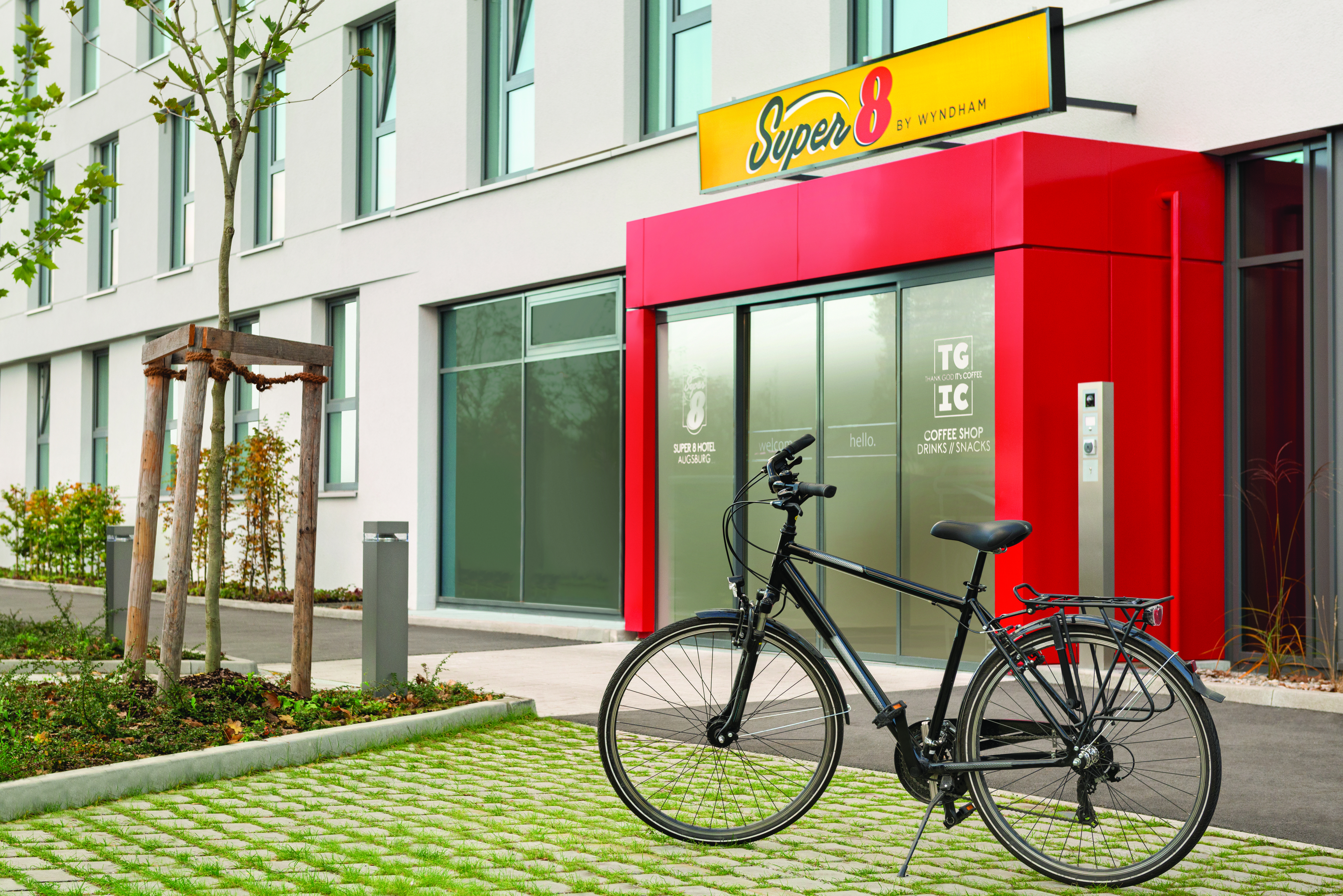 Exterior of Super 8 by Wyndham Augsburg hotel in Augsburg, Other than US/Canada