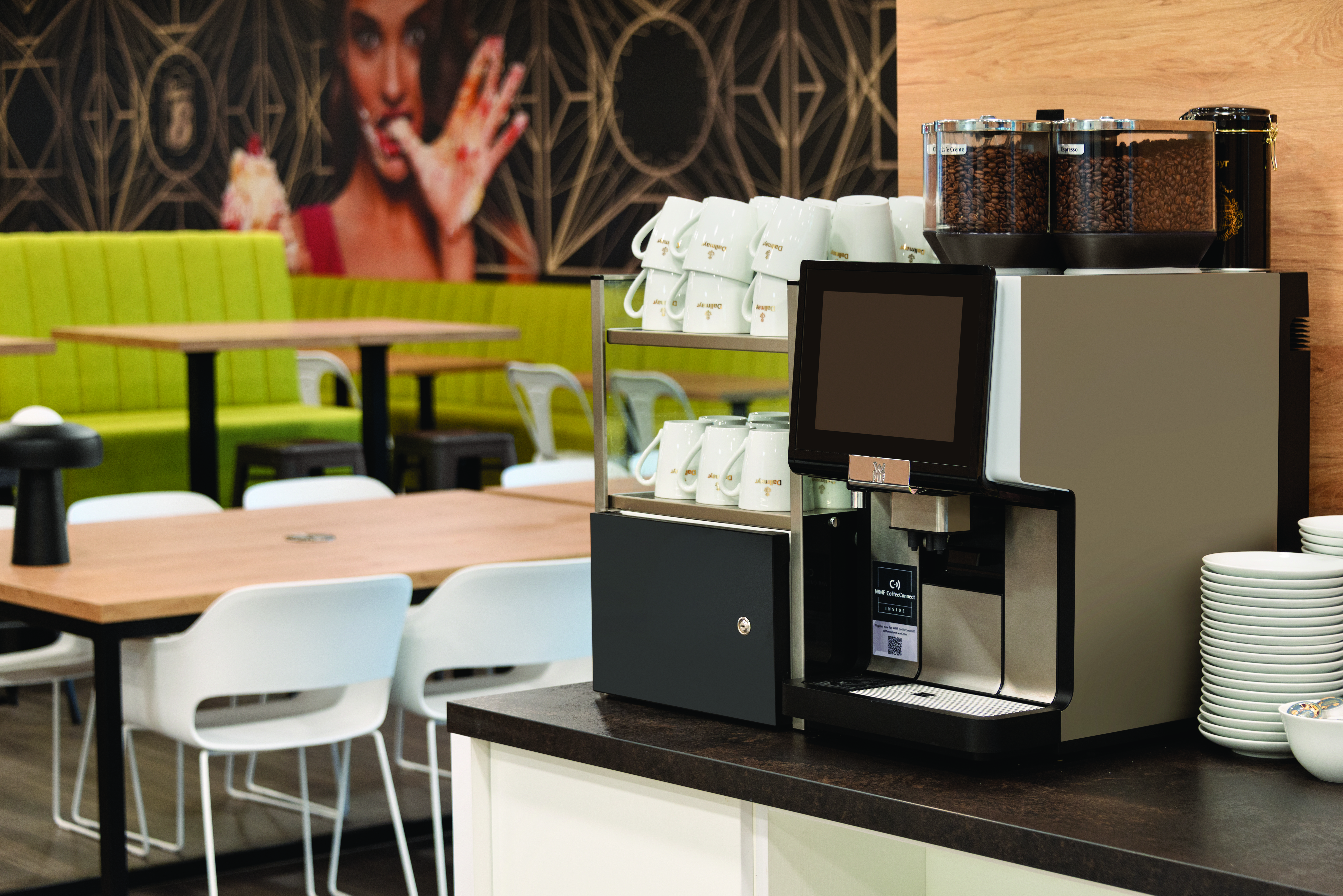 Super 8 by Wyndham Augsburg restaurant breakfast area with seating in Augsburg, Other than US/Canada