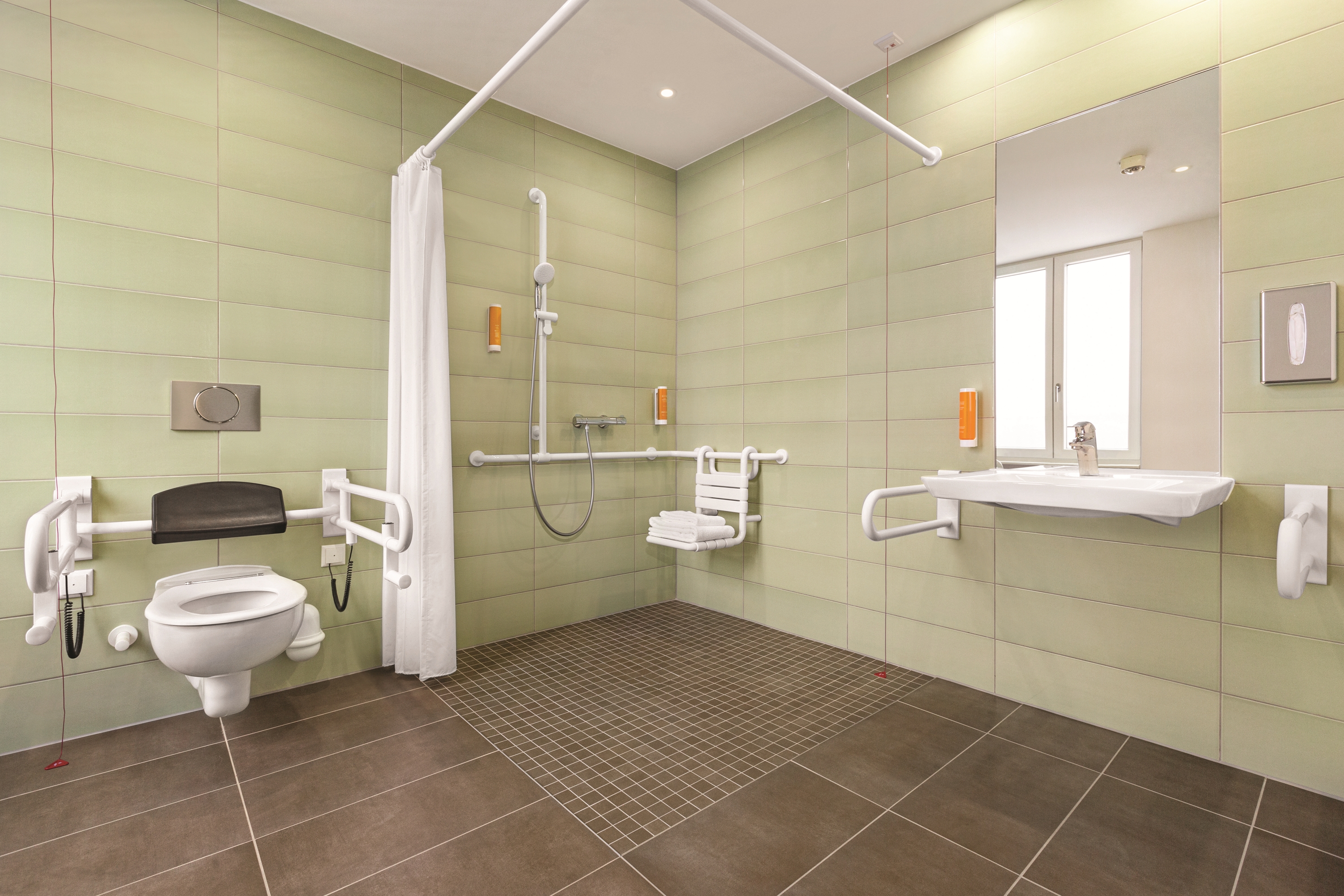 Guest room bath at the Super 8 by Wyndham Chemnitz in Chemnitz, Other than US/Canada