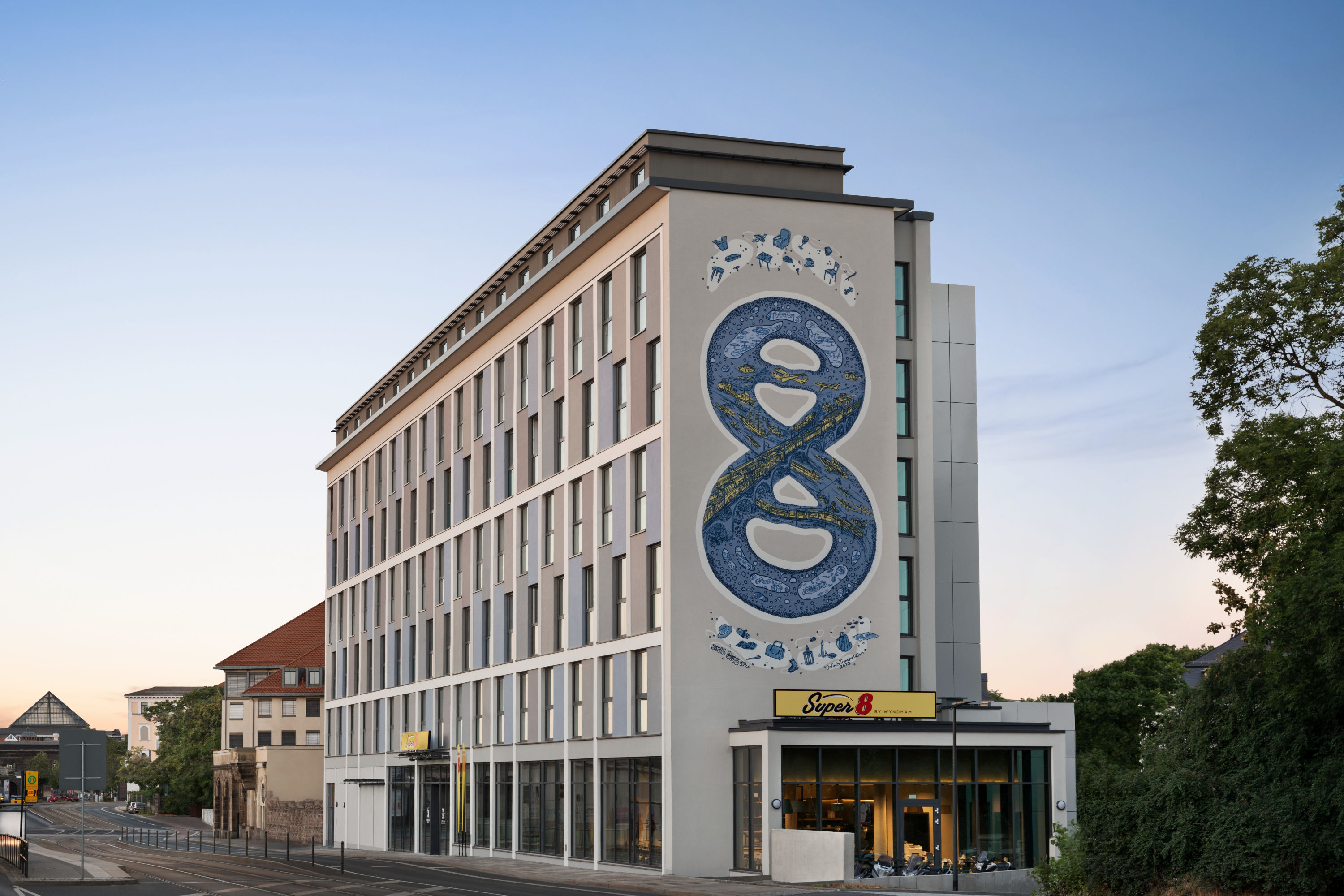 Exterior of Super 8 by Wyndham Dresden hotel in Dresden, Other than US/Canada