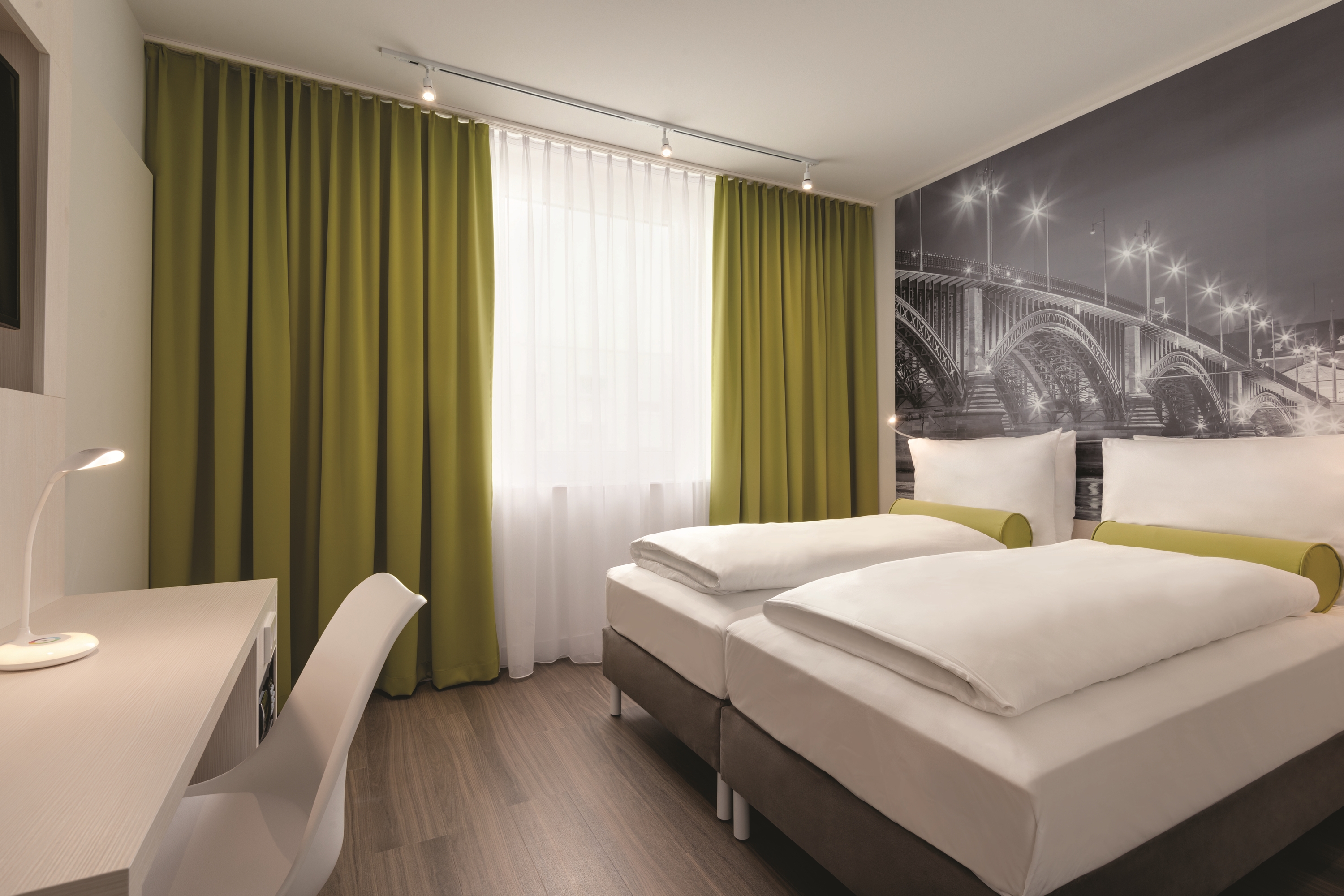 Guest room at the Super 8 by Wyndham Mainz Zollhafen in Mainz, Other than US/Canada