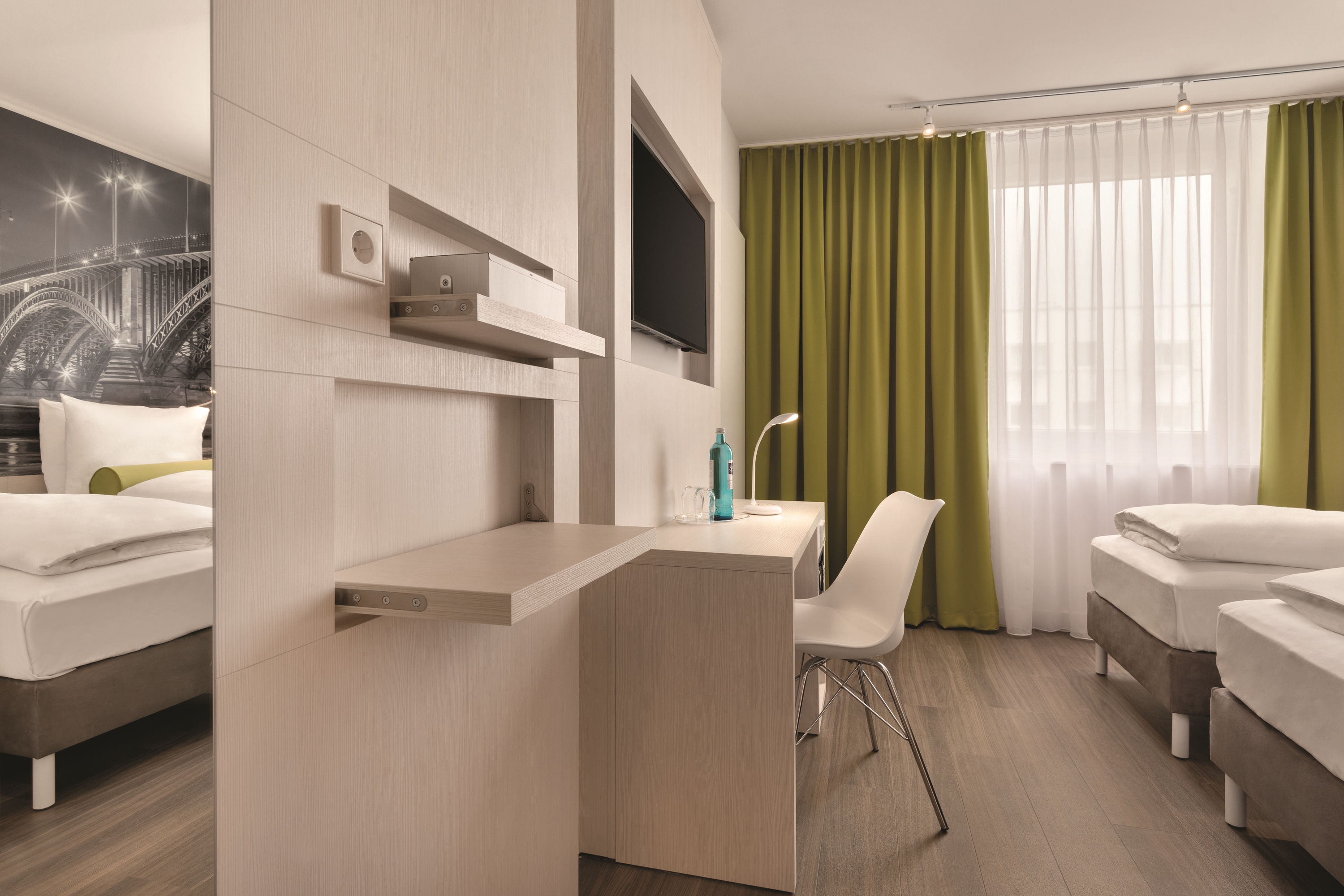 Guest room at the Super 8 by Wyndham Mainz Zollhafen in Mainz, Other than US/Canada