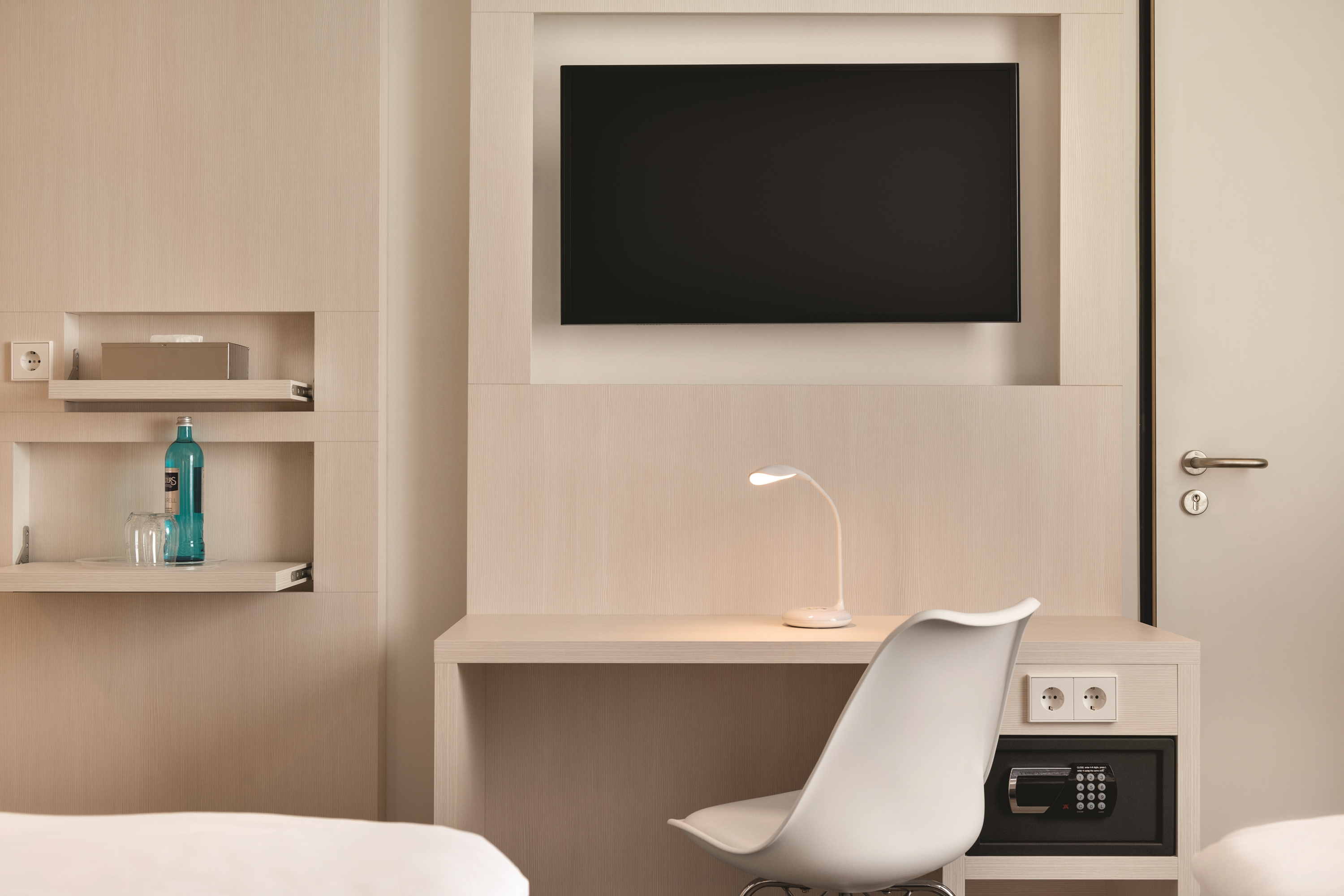 Guest room at the Super 8 by Wyndham Mainz Zollhafen in Mainz, Other than US/Canada