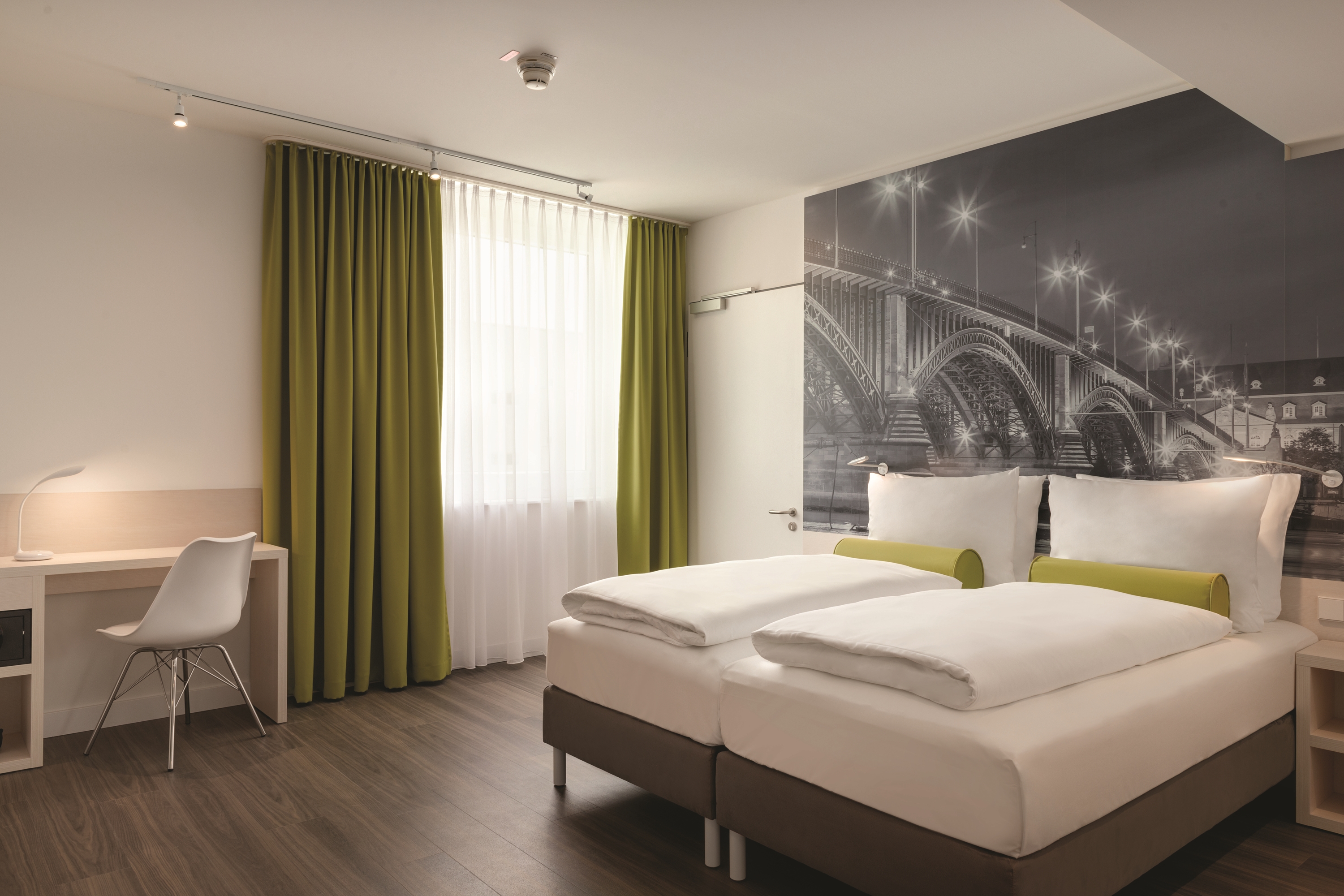 Guest room at the Super 8 by Wyndham Mainz Zollhafen in Mainz, Other than US/Canada