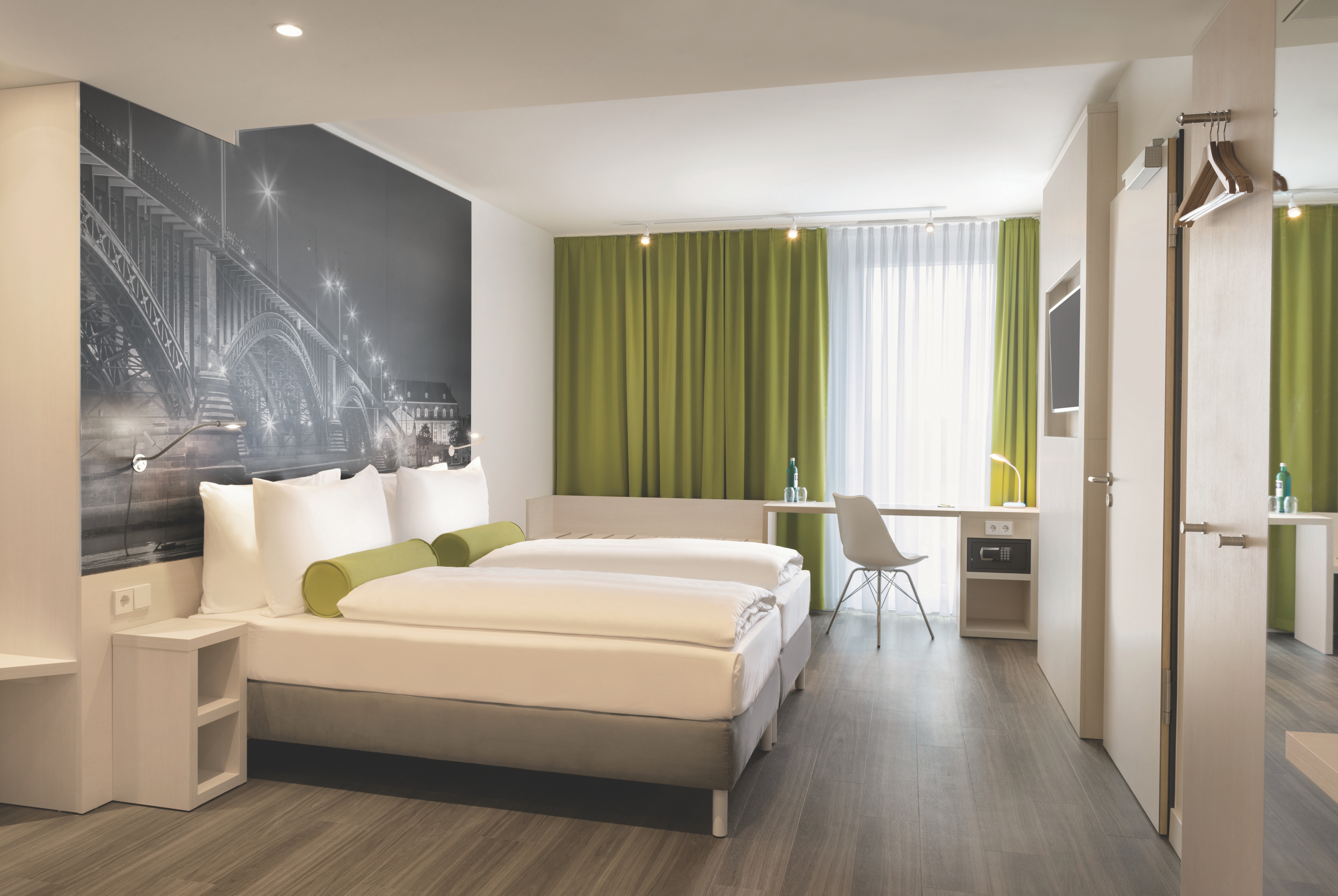 Guest room at the Super 8 by Wyndham Mainz Zollhafen in Mainz, Other than US/Canada