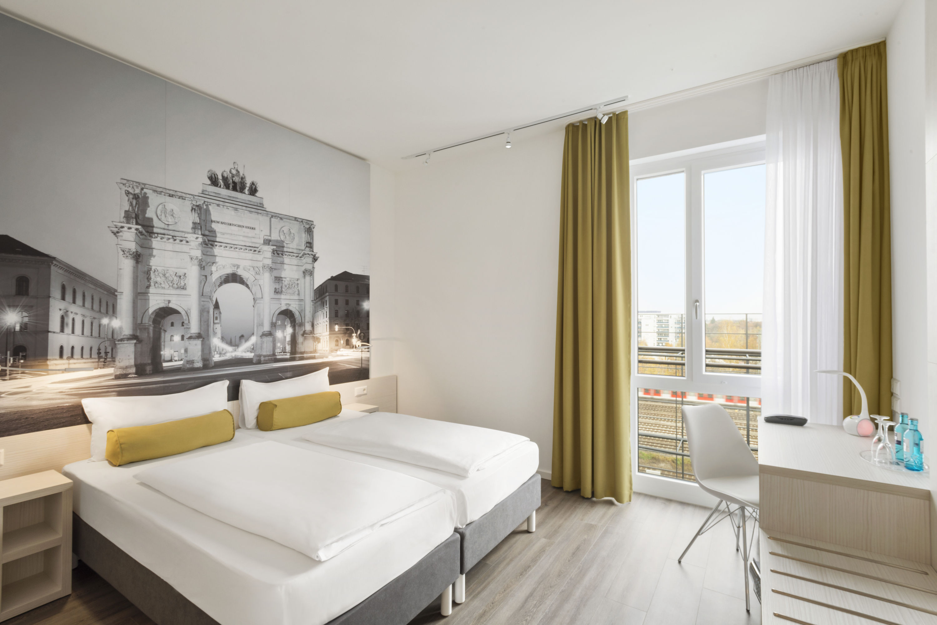Guest room at the Super 8 Munich City West in Munich, Other than US/Canada