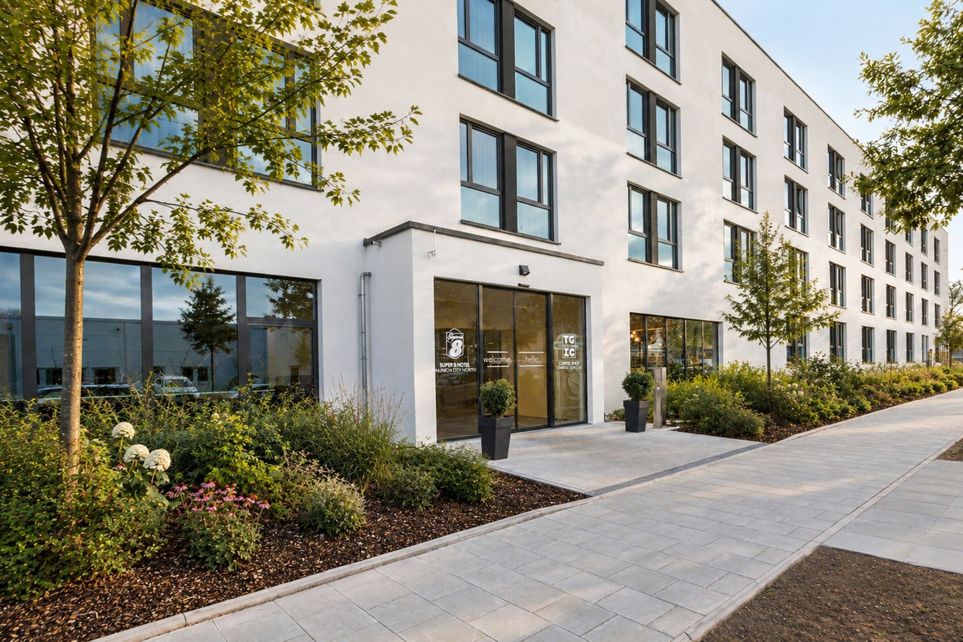 Exterior of Super 8 by Wyndham Munich City North hotel in Munich, Other than US/Canada